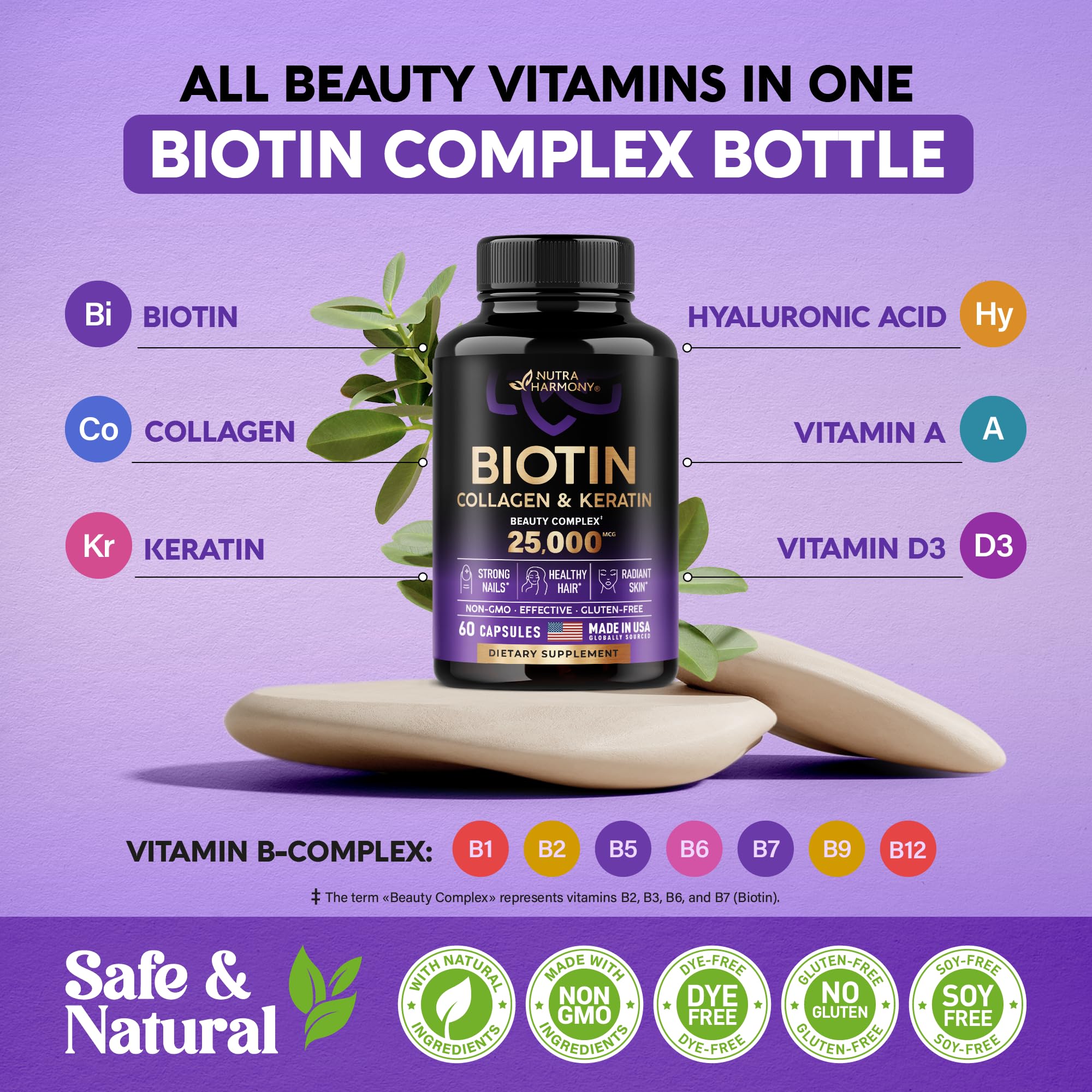 Foto 4 pulgar | Suplemento Nutraharmony 60 Cápsulas - Venta Internacional