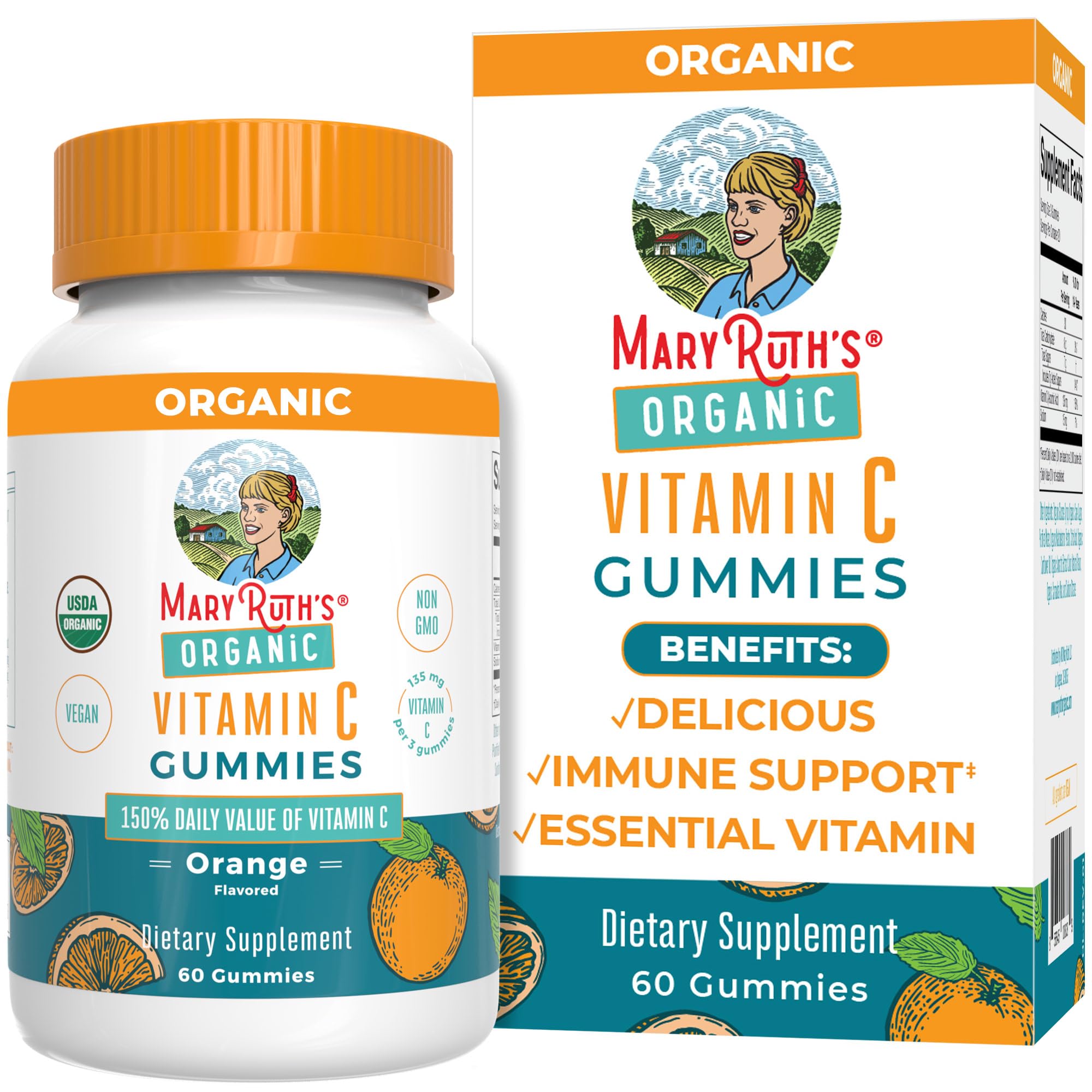 Foto 1 | Gomitas de Vitamina C Mary Ruth's Organic 60 Unidades - Venta Internacional