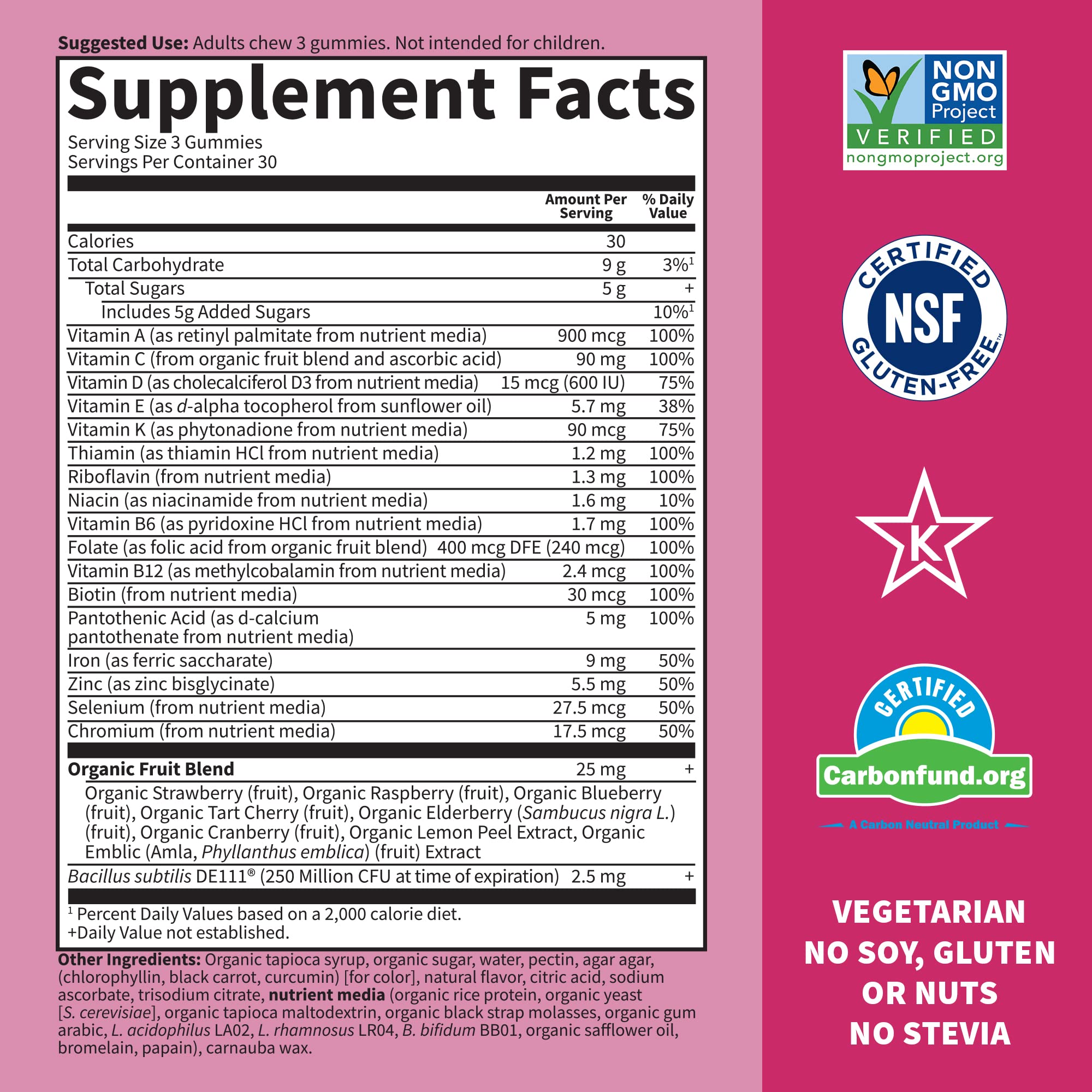 Foto 3 pulgar | Gomitas Multivitamínicas Garden Of Life Para Mujeres Con Hierro 90 Gomitas - Venta Internacional