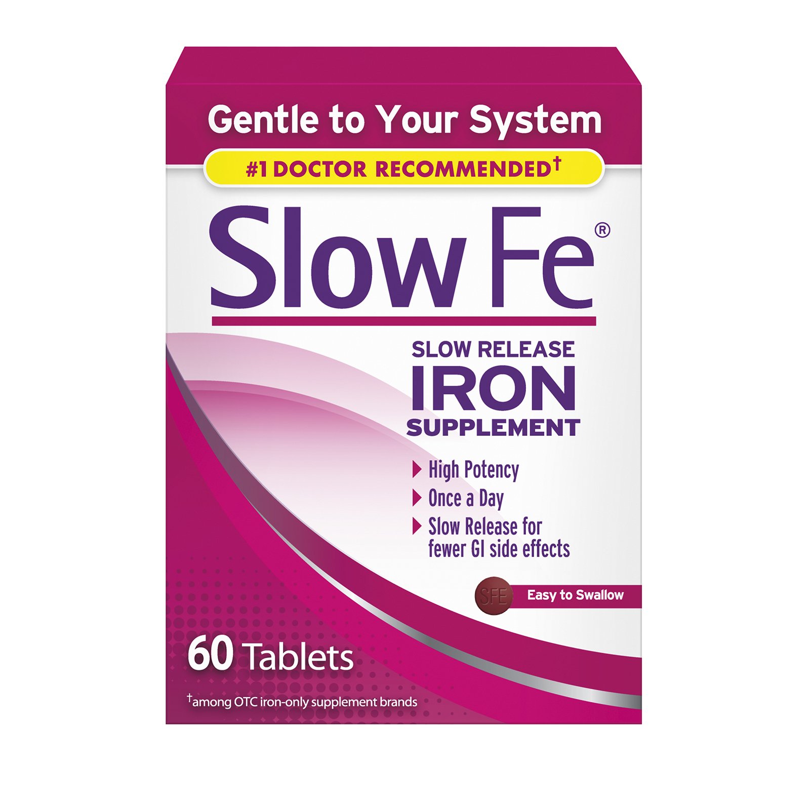 Foto 2 pulgar | Suplemento de Hierro Slow Fe 45 mg 60 Comprimidos - Venta Internacional