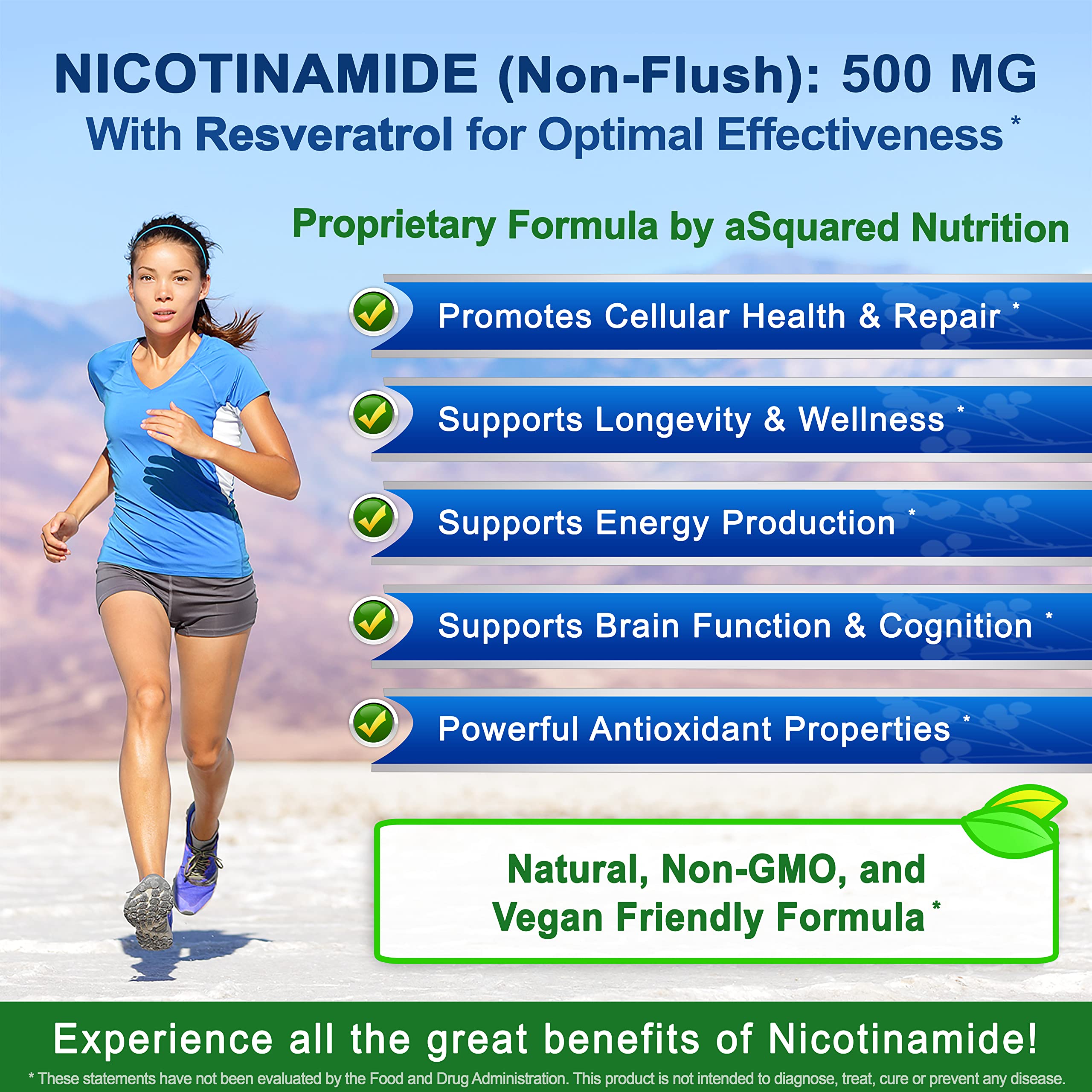Foto 4 pulgar | Suplemento de Nicotinamida con Resveratrol de Squared Nutrition - Venta Internacional