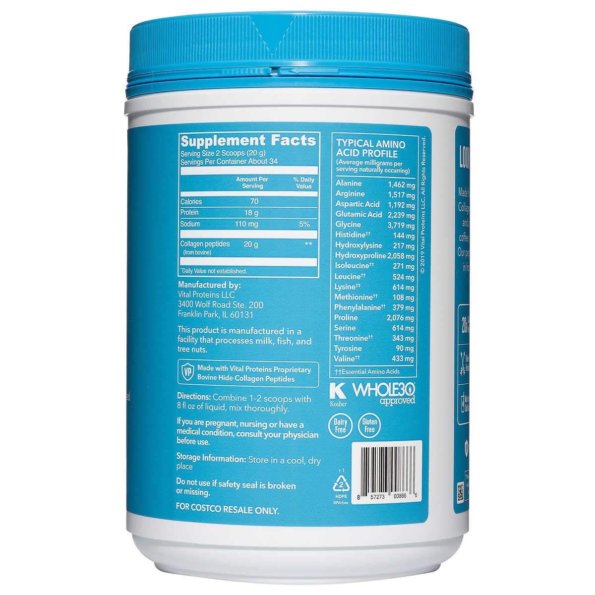 Foto 4 pulgar | Suplemento Vital Proteins Péptidos de Colágeno 48 Ml Líquido - Venta Internacional