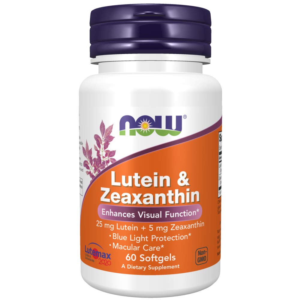 Suplemento Now Luteína y Zeaxantina 25 Mg/5 Mg 60 Cápsulas Blandas - Venta Internacional