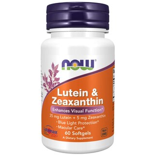 Foto 1 | Suplemento Now Luteína y Zeaxantina 25 Mg/5 Mg 60 Cápsulas Blandas - Venta Internacional