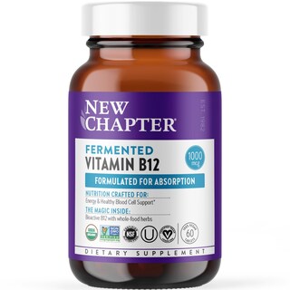 Foto 1 | Suplemento New Chapter de Vitamina B12 Fermentada 1000 MCG 60 Unidades - Venta Internacional