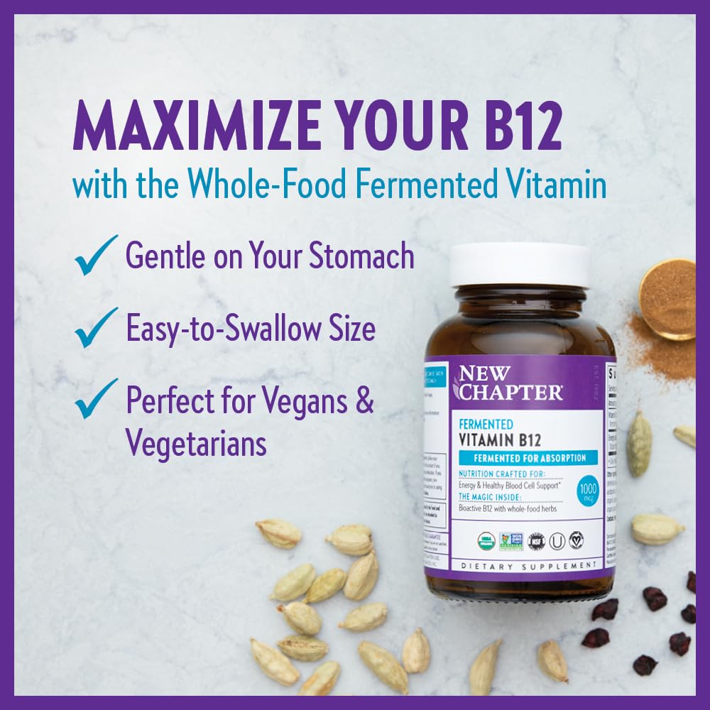 Foto 5 pulgar | Suplemento New Chapter de Vitamina B12 Fermentada 1000 MCG 60 Unidades - Venta Internacional