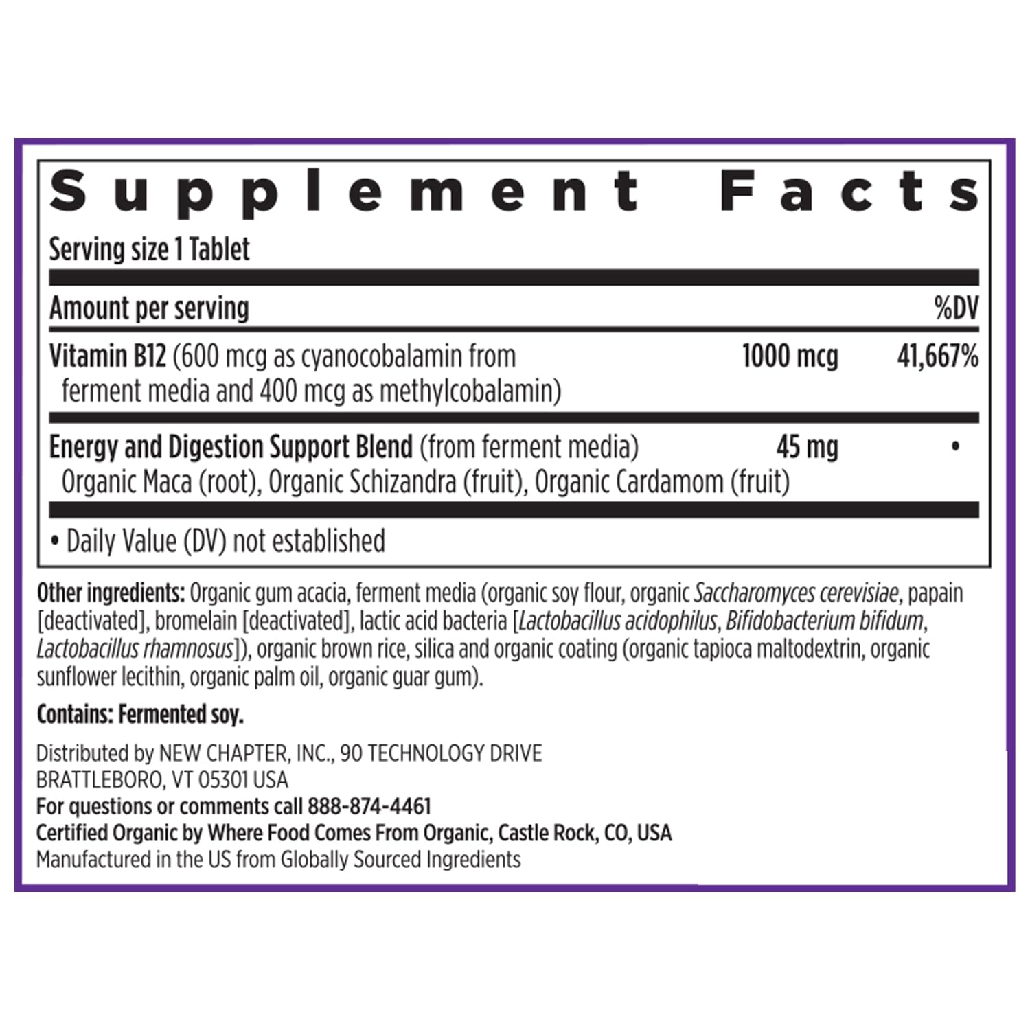 Foto 8 pulgar | Suplemento New Chapter de Vitamina B12 Fermentada 1000 MCG 60 Unidades - Venta Internacional