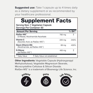 Foto 2 | Suplemento Toniiq de Potencia Ultra Alta para Aumentar NAD+ - 1400 mg
