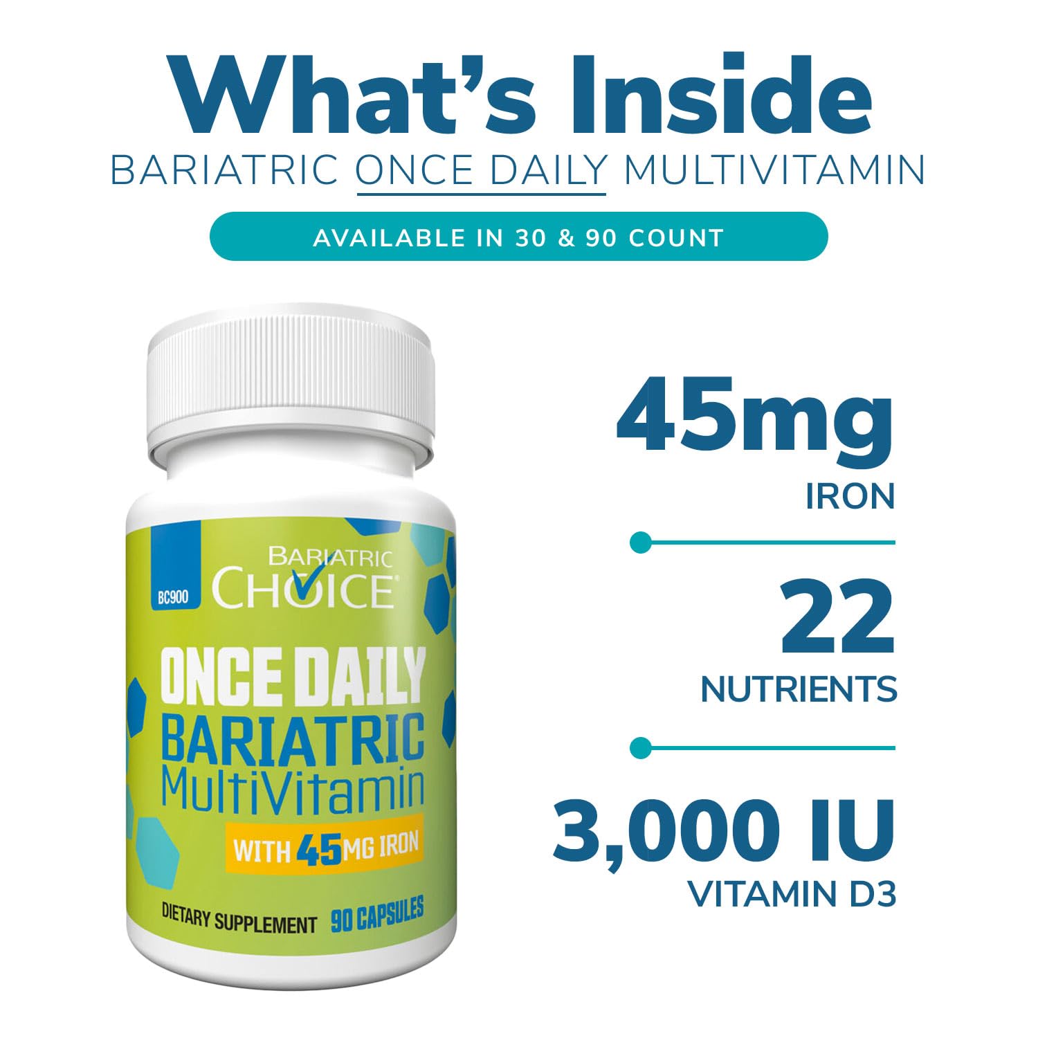 Foto 2 | Cápsula Multivitamínica Bariátrica Bariatric Choice 30 Unidades - Venta Internacional