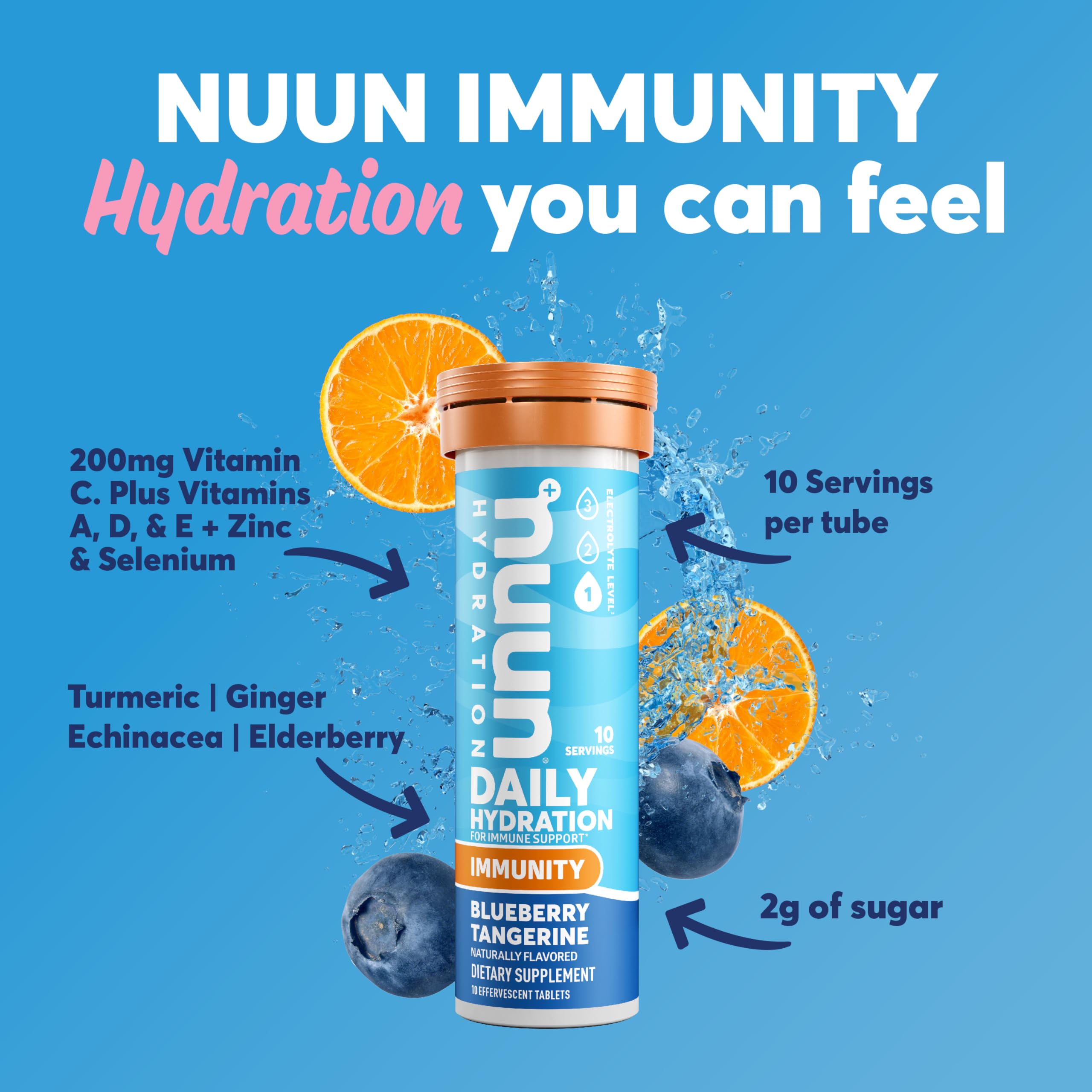 Foto 3 pulgar | Tabletas Electrolíticas Nuun Hydration Immunity con 200 mg de Vitamina C - Venta Internacional