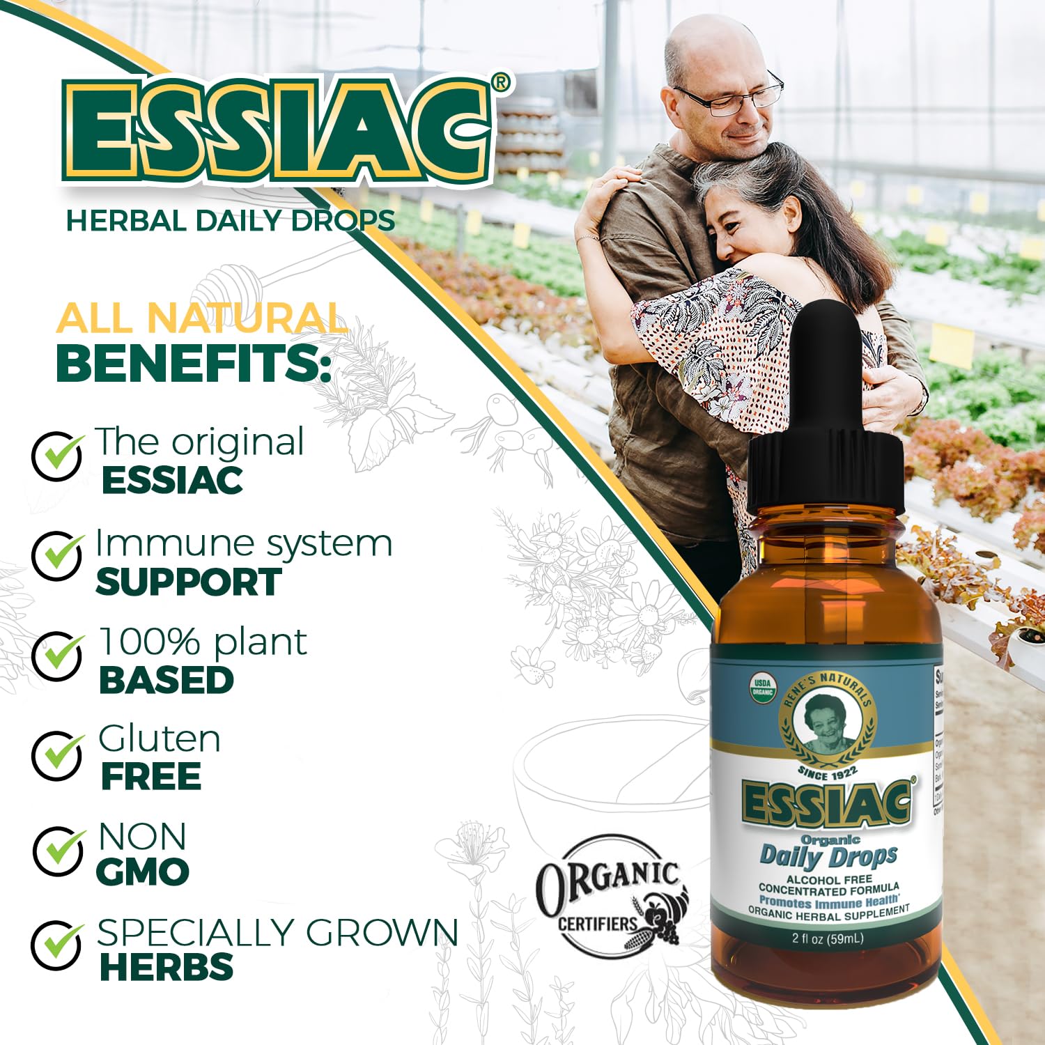 Foto 5 pulgar | Suplemento Herbal Essiac Tea Daily Drops 59 ml sin Alcohol - Venta Internacional