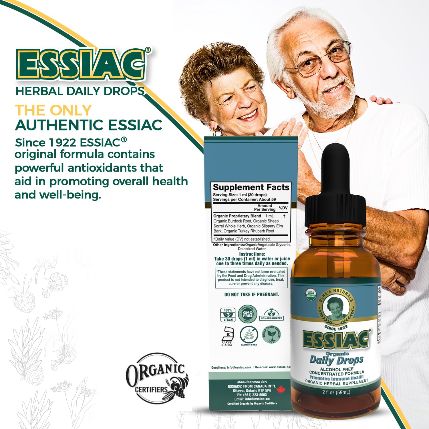 Foto 7 pulgar | Suplemento Herbal Essiac Tea Daily Drops 59 ml sin Alcohol - Venta Internacional