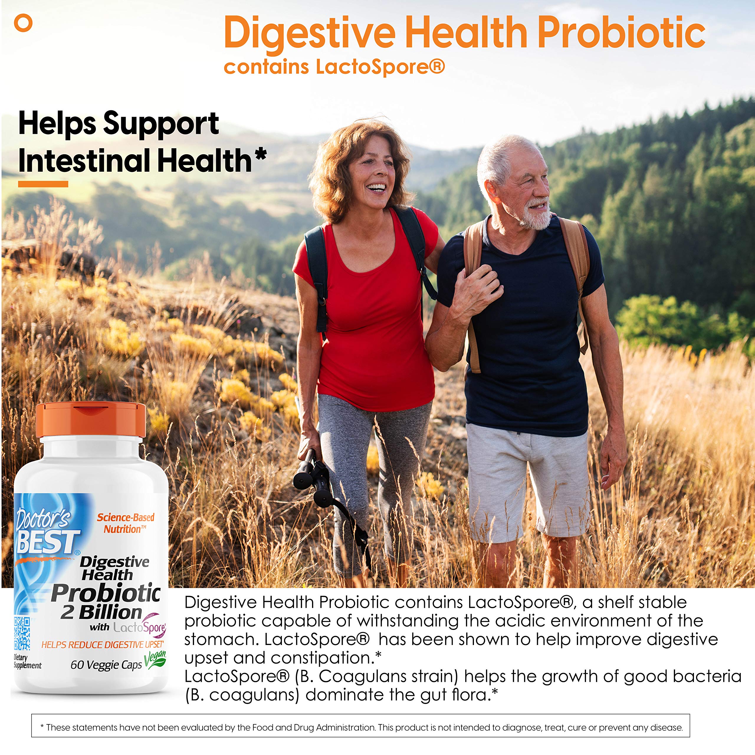 Foto 3 pulgar | Suplemento Doctor's Best Digestive Health Probiotic 2b Cfu - Venta Internacional