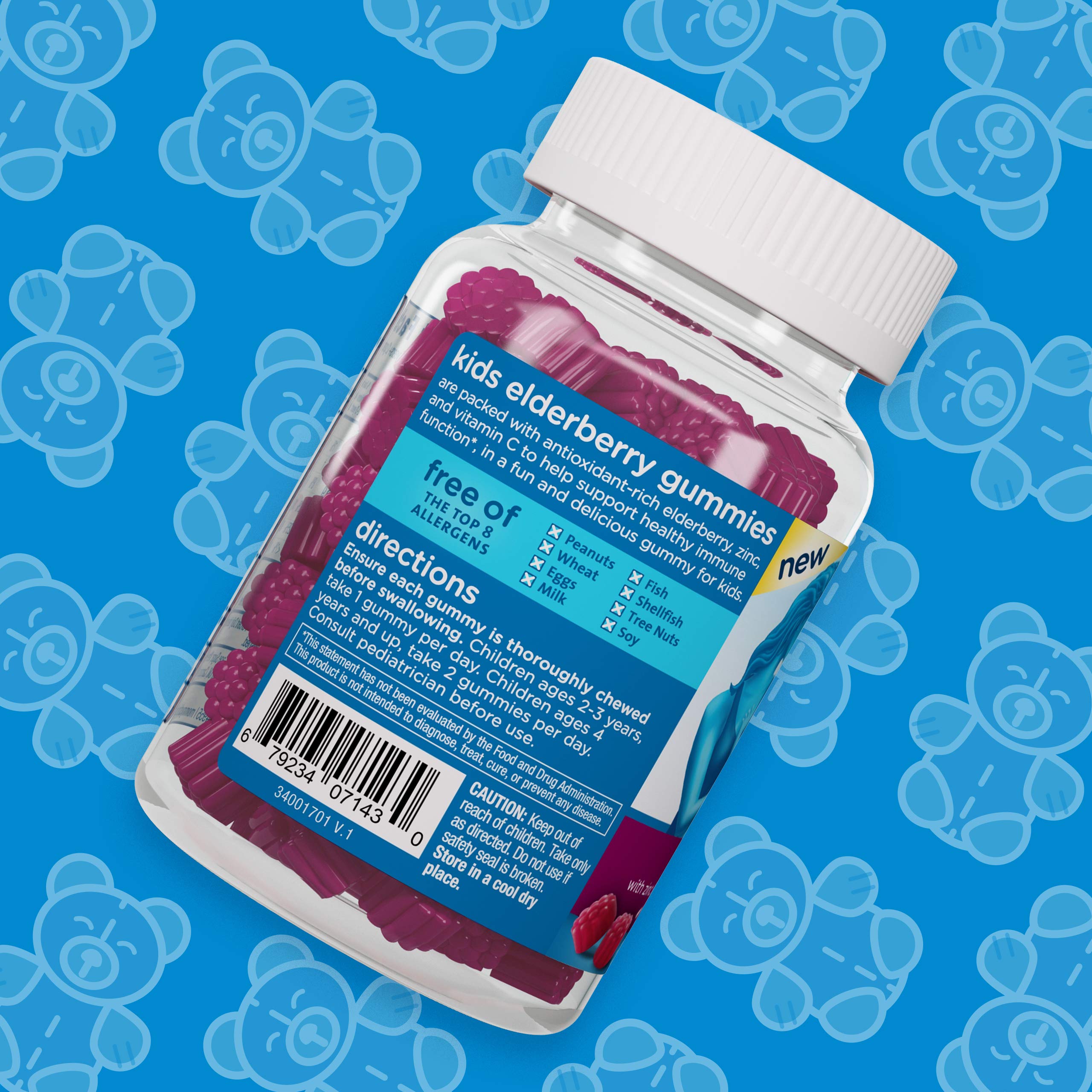 Foto 5 | Gomitas de Saúco Supplement Mommy's Bliss Kids 60 Unidades - Venta Internacional