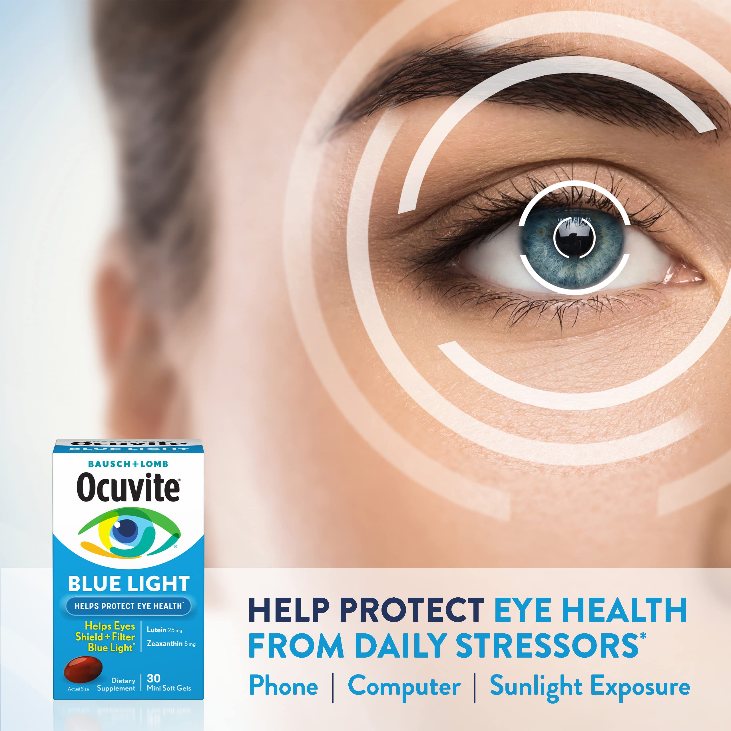 Foto 6 pulgar | Suplemento Ocuvite Blue Light Lutein 25 mg de Luteína y Zeaxantina - Venta Internacional