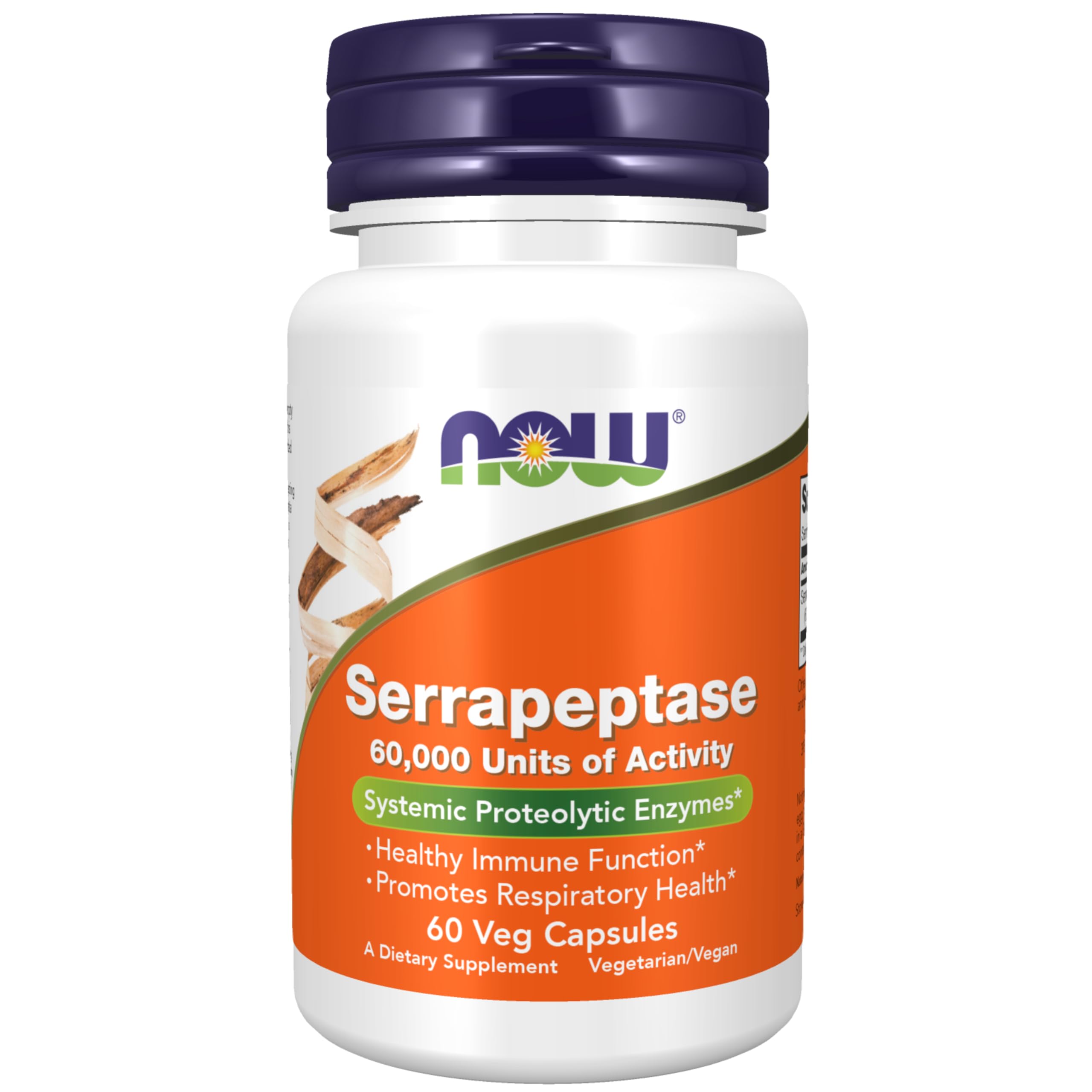 Foto 2 pulgar | Suplemento Now Serrapeptase 60 000 Unidades 60 Cápsulas Vegetarianas - Venta Internacional