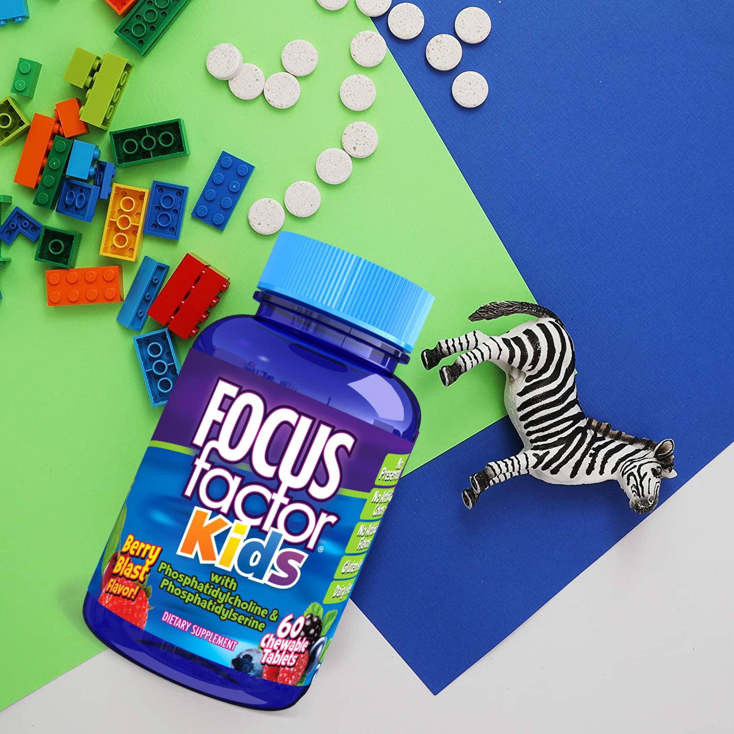 Foto 4 pulgar | Vitaminas Masticables Focus Factor Kids Complete Daily 60 Cápsulas - Venta Internacional