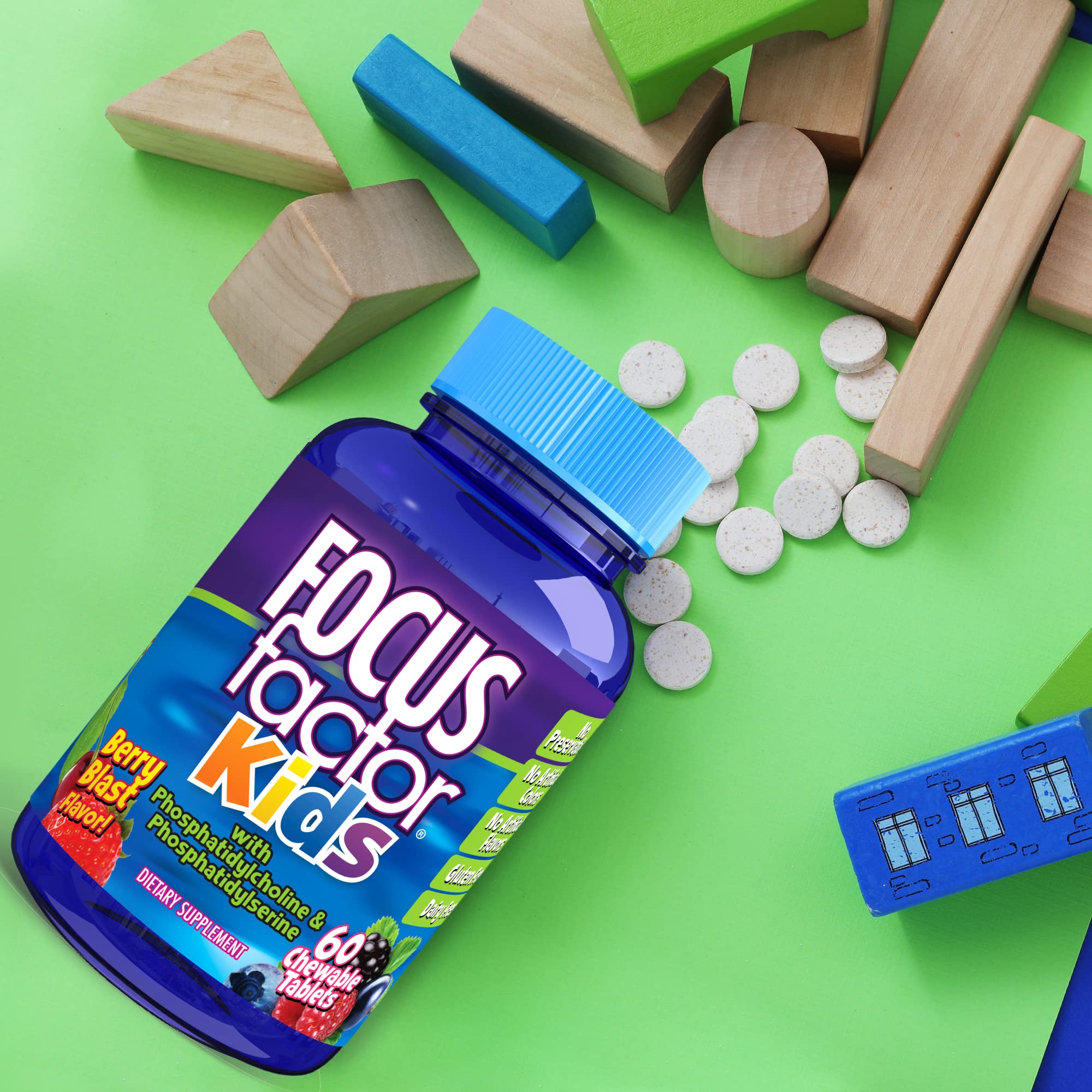 Foto 5 pulgar | Vitaminas Masticables Focus Factor Kids Complete Daily 60 Cápsulas - Venta Internacional