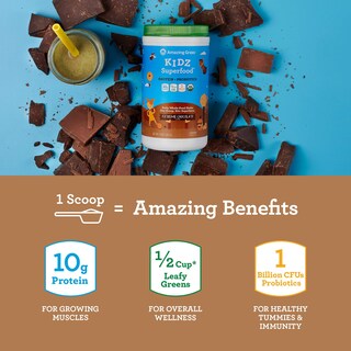 Foto 3 | Suplemento Amazing Grass Kidz Superfood Extreme Chocolate - Venta Internacional
