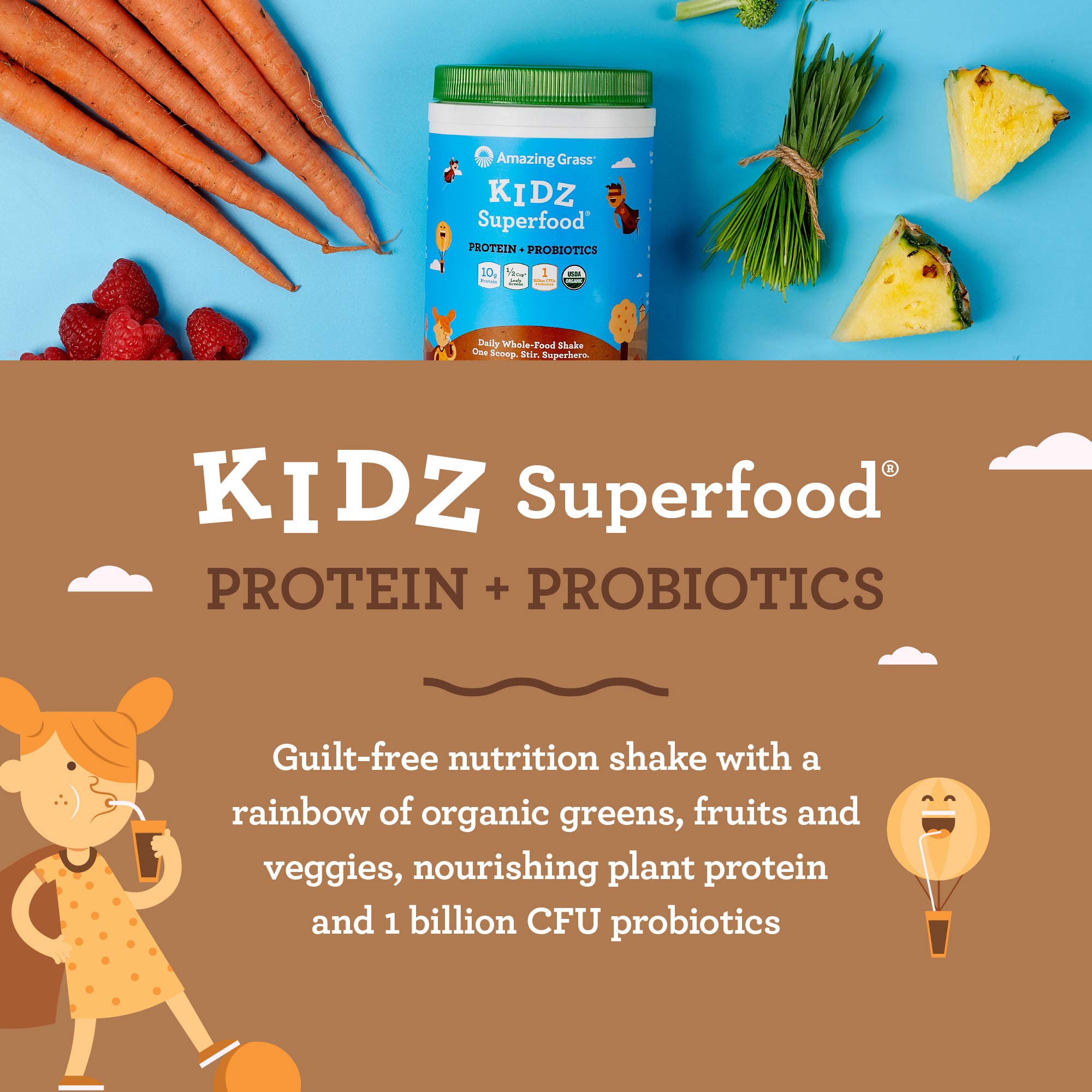 Foto 8 pulgar | Suplemento Amazing Grass Kidz Superfood Extreme Chocolate - Venta Internacional