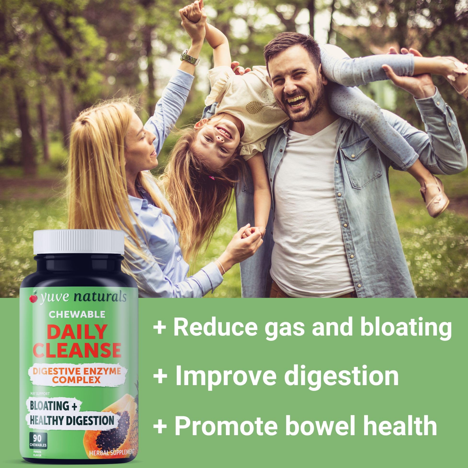 Foto 6 pulgar | Suplemento Yuve Natural Papaya Enzimas Digestivas 90% Masticables - Venta Internacional