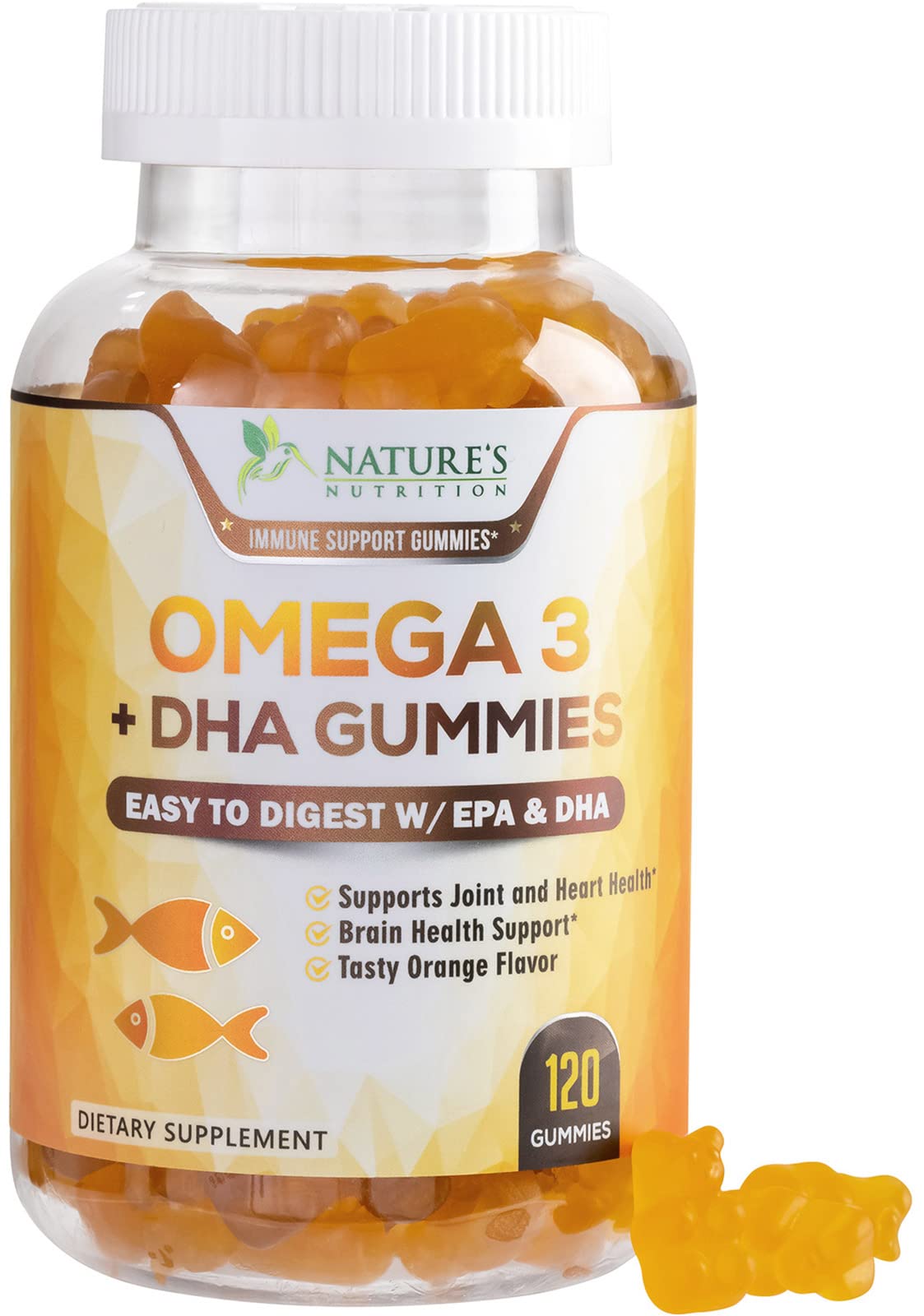 Foto 2 pulgar | Gomitas de Aceite de Pescado Omega 3 Supplement Nature's Nutrition 120 - Venta Internacional