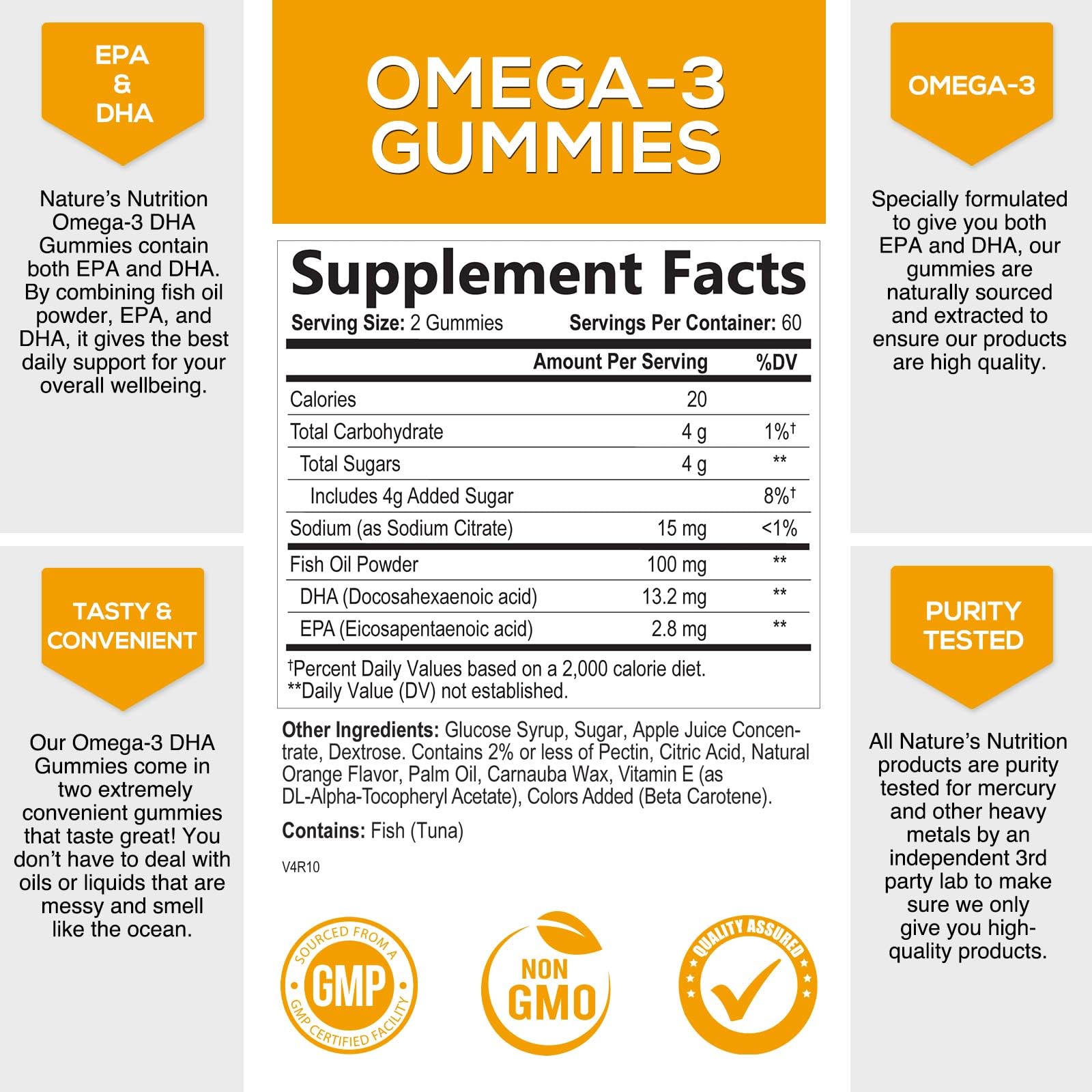 Foto 3 pulgar | Gomitas de Aceite de Pescado Omega 3 Supplement Nature's Nutrition 120 - Venta Internacional