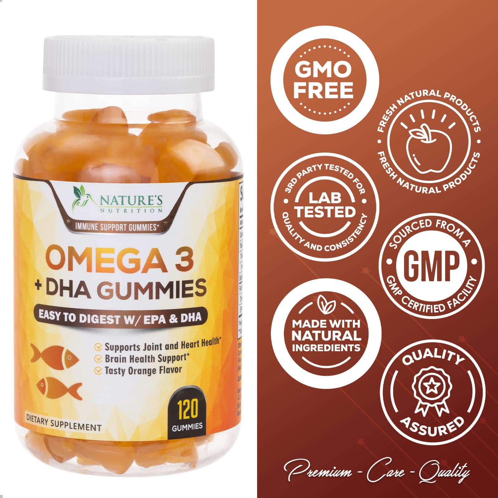 Foto 5 pulgar | Gomitas de Aceite de Pescado Omega 3 Supplement Nature's Nutrition 120 - Venta Internacional