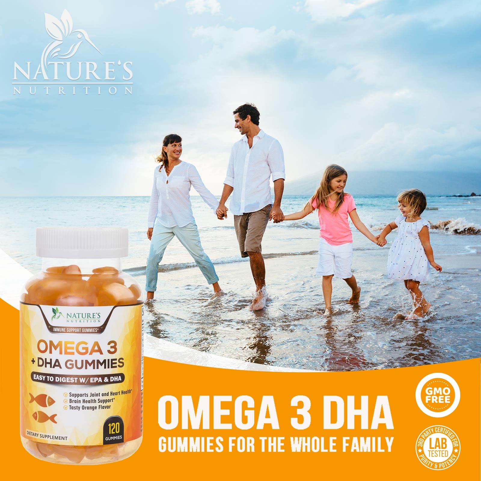 Foto 7 pulgar | Gomitas de Aceite de Pescado Omega 3 Supplement Nature's Nutrition 120 - Venta Internacional