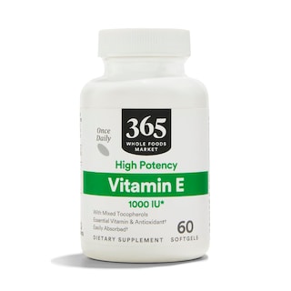 Foto 1 | Suplementos 365 by Whole Foods Market Vitamina E 1000 Ui 60 Cápsulas Blandas - Venta Internacional