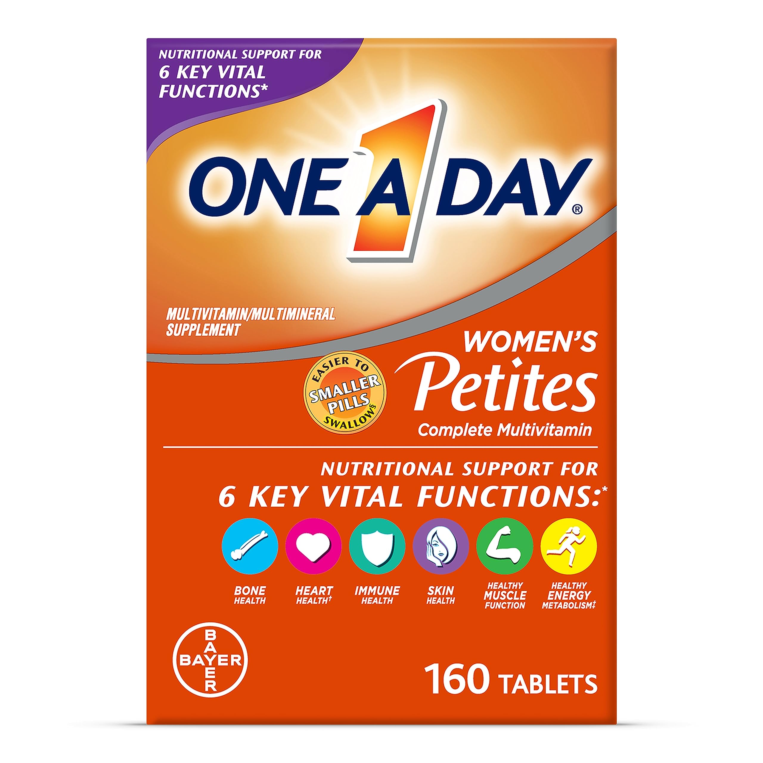 Foto 2 pulgar | Multivitamínico One A Day Women's Petites 160 Comprimidos - Venta Internacional