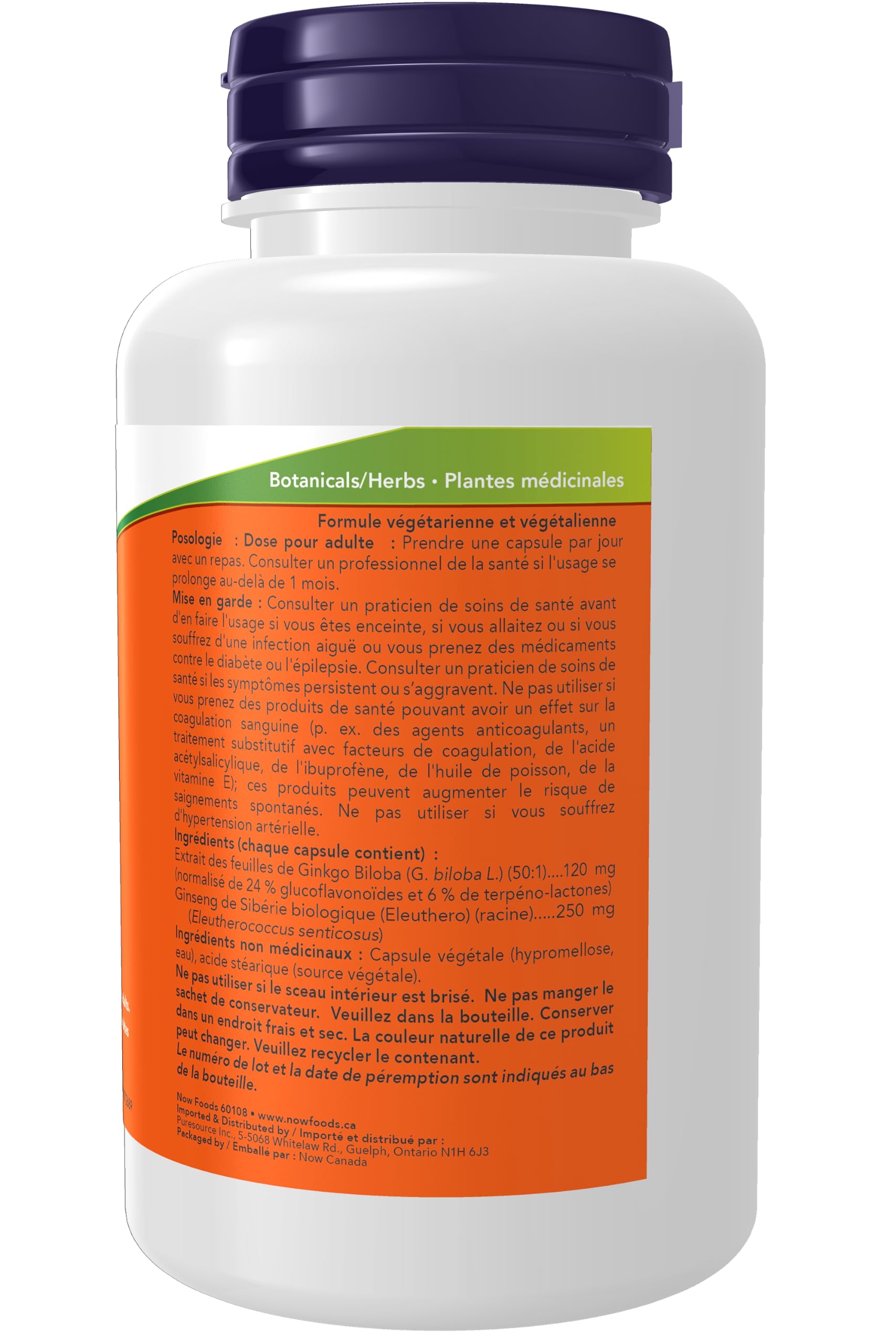 Foto 3 pulgar | Suplemento Now Ginkgo Biloba 120 mg de Doble Concentración 100 Cápsulas - Venta Internacional