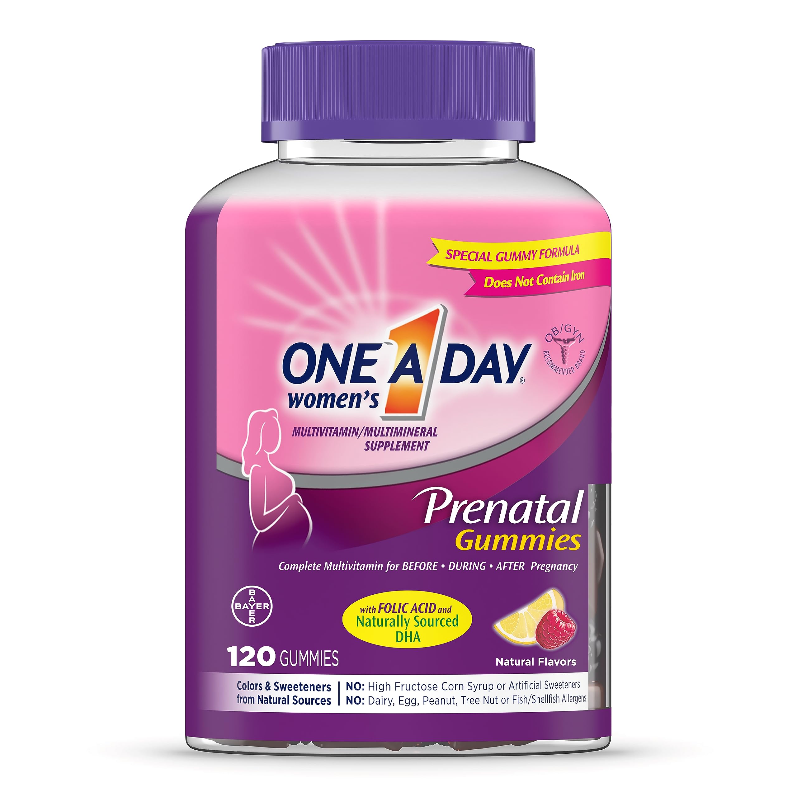 Foto 2 pulgar | Gomitas Multivitamínicas Prenatales One a Day 120 Unidades - Venta Internacional