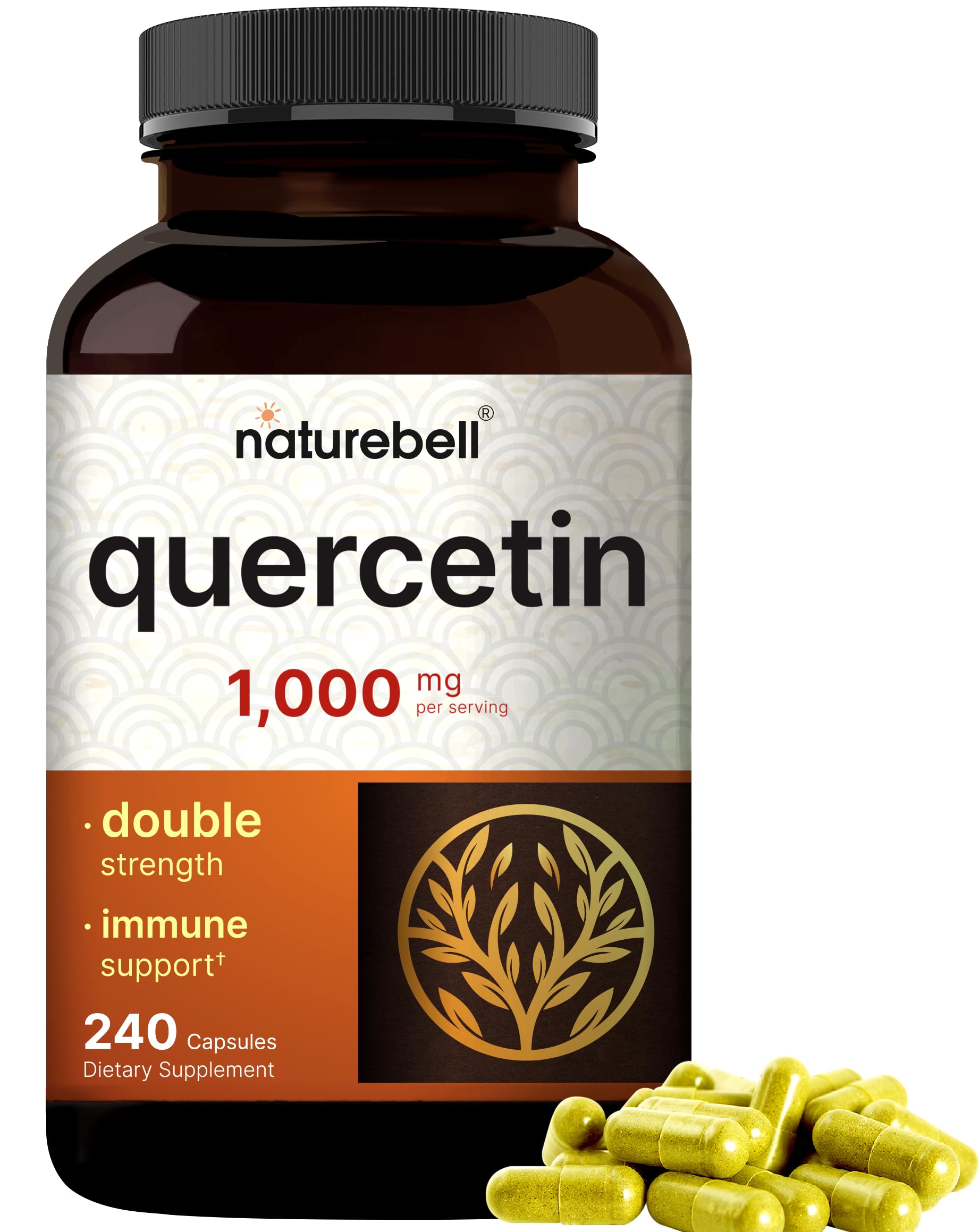 Foto 2 pulgar | Suplemento Naturebell Quercetina 1000 Mg 240 Cápsulas - Venta Internacional