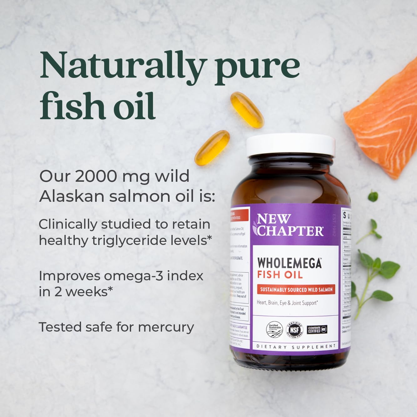 Foto 5 pulgar | Suplemento New Chapter Wholemega Fish Oil 60 Cápsulas Blandas - Venta Internacional