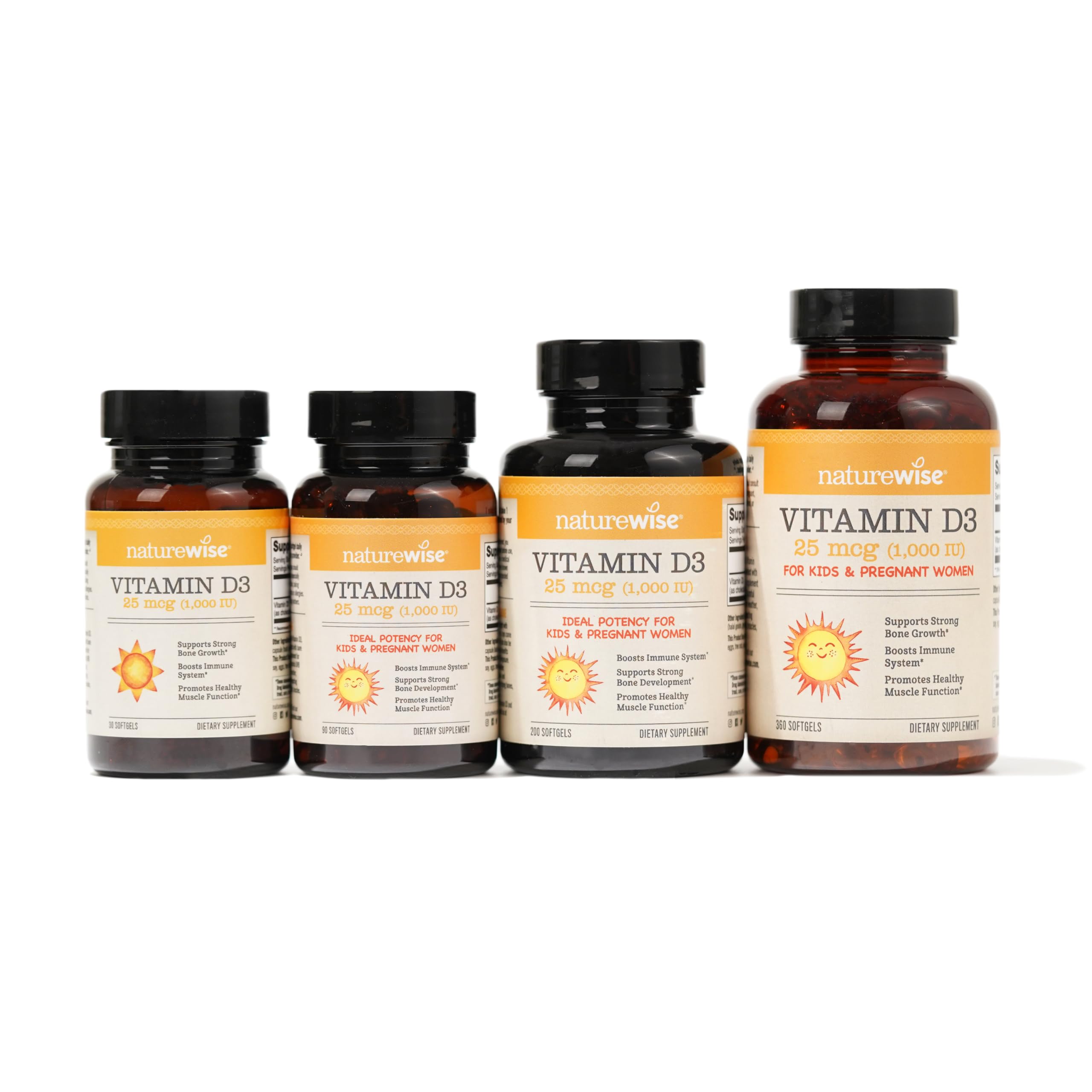 Foto 3 pulgar | Suplemento Naturewise de Vitamina D3 1000 Ui 360 Cápsulas Blandas - Venta Internacional