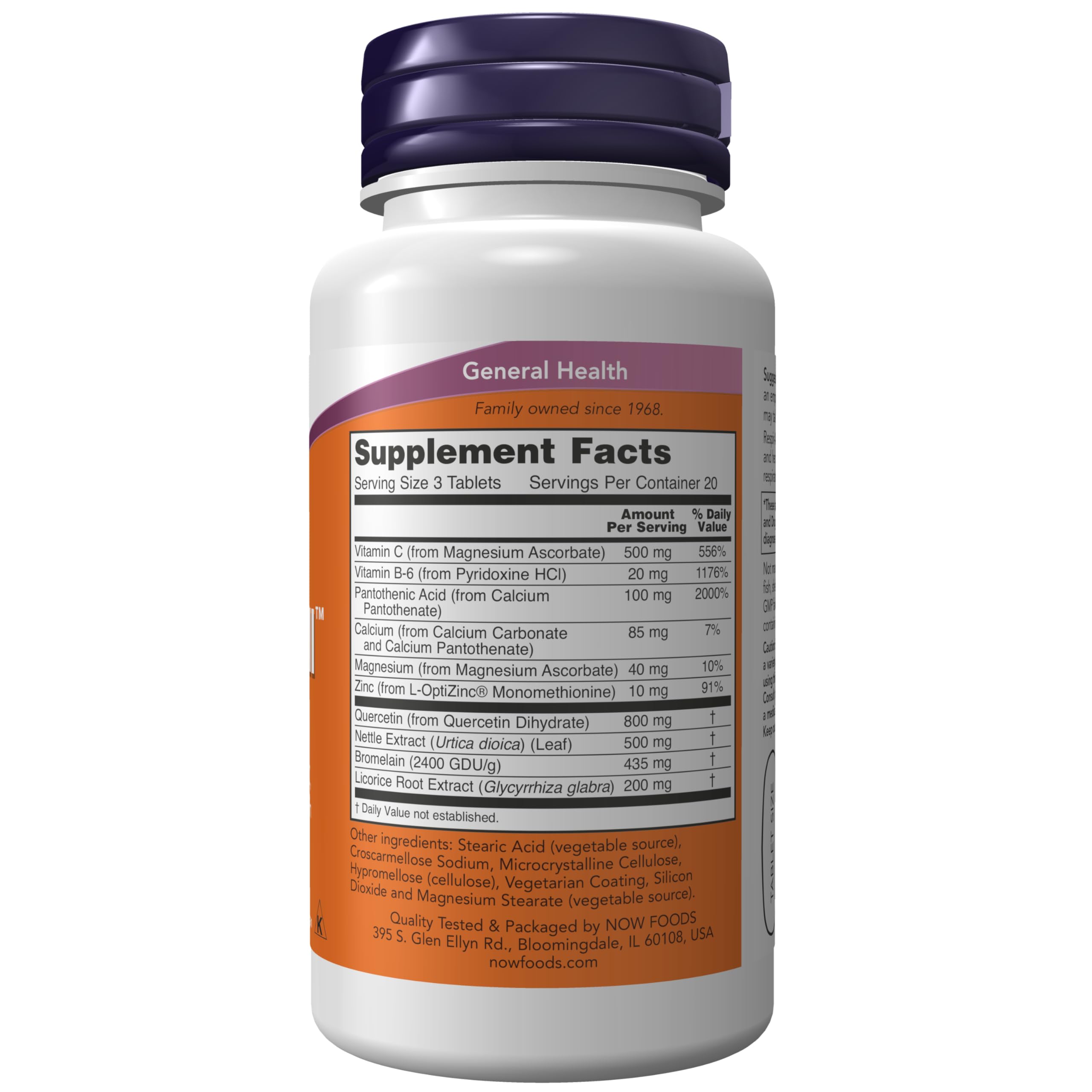 Foto 3 pulgar | Complemento Respir-All™ con Quercetina y Vitamina C para Apoyo Respiratorio - 60 Comprimidos