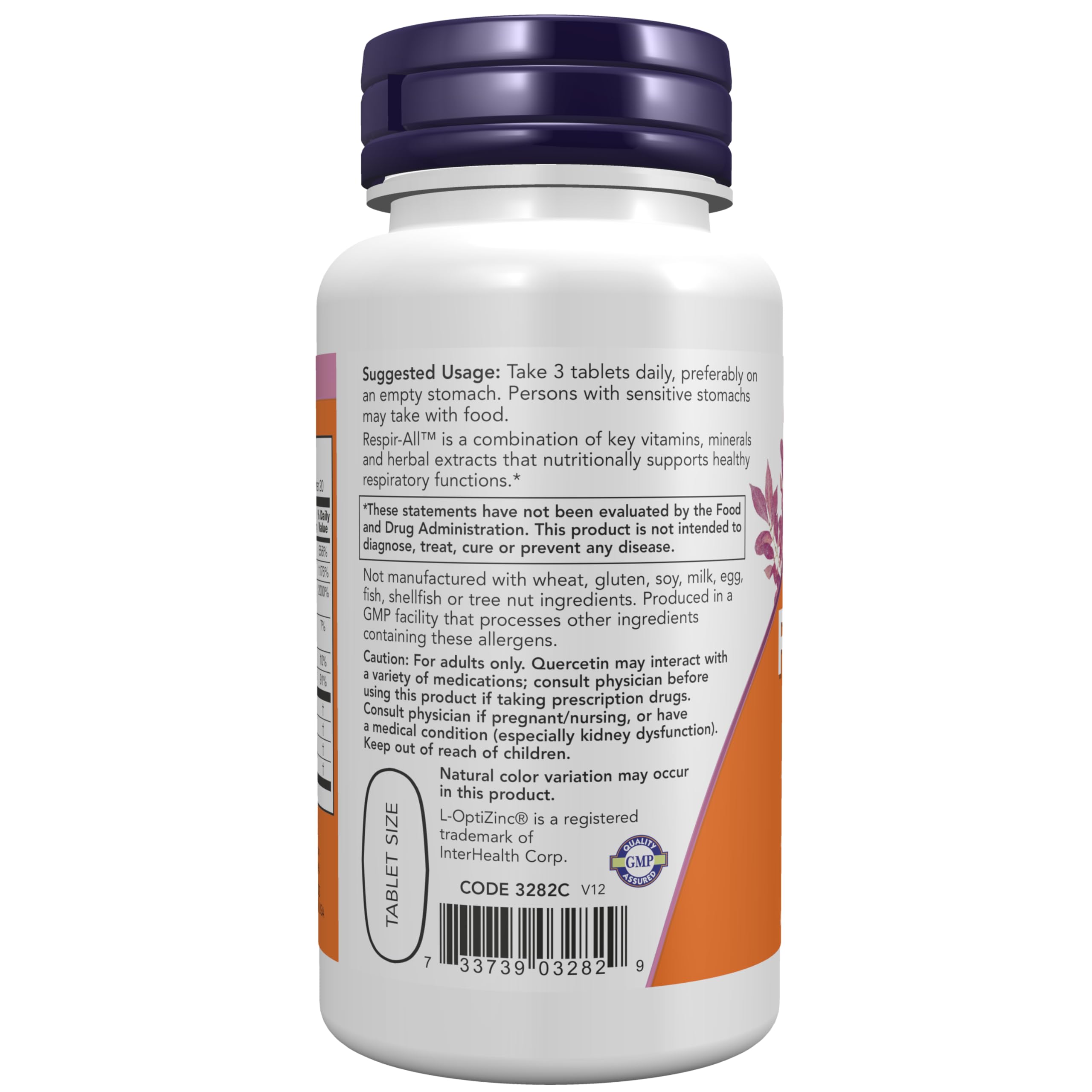Foto 4 pulgar | Complemento Respir-All™ con Quercetina y Vitamina C para Apoyo Respiratorio - 60 Comprimidos