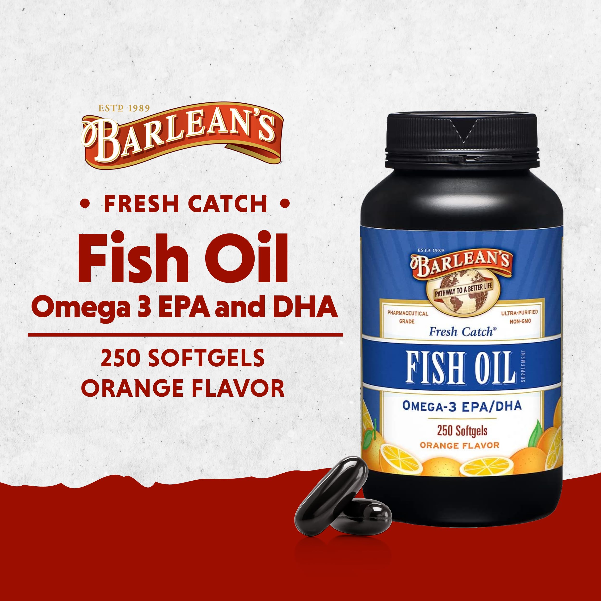 Foto 2 | Suplementos de Aceite De Pescado Omega 3 De Barlean 600 Mg Cápsulas Blandas 250 Unidades - Venta Internacional