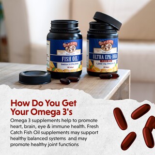 Foto 4 | Suplementos de Aceite De Pescado Omega 3 De Barlean 600 Mg Cápsulas Blandas 250 Unidades - Venta Internacional