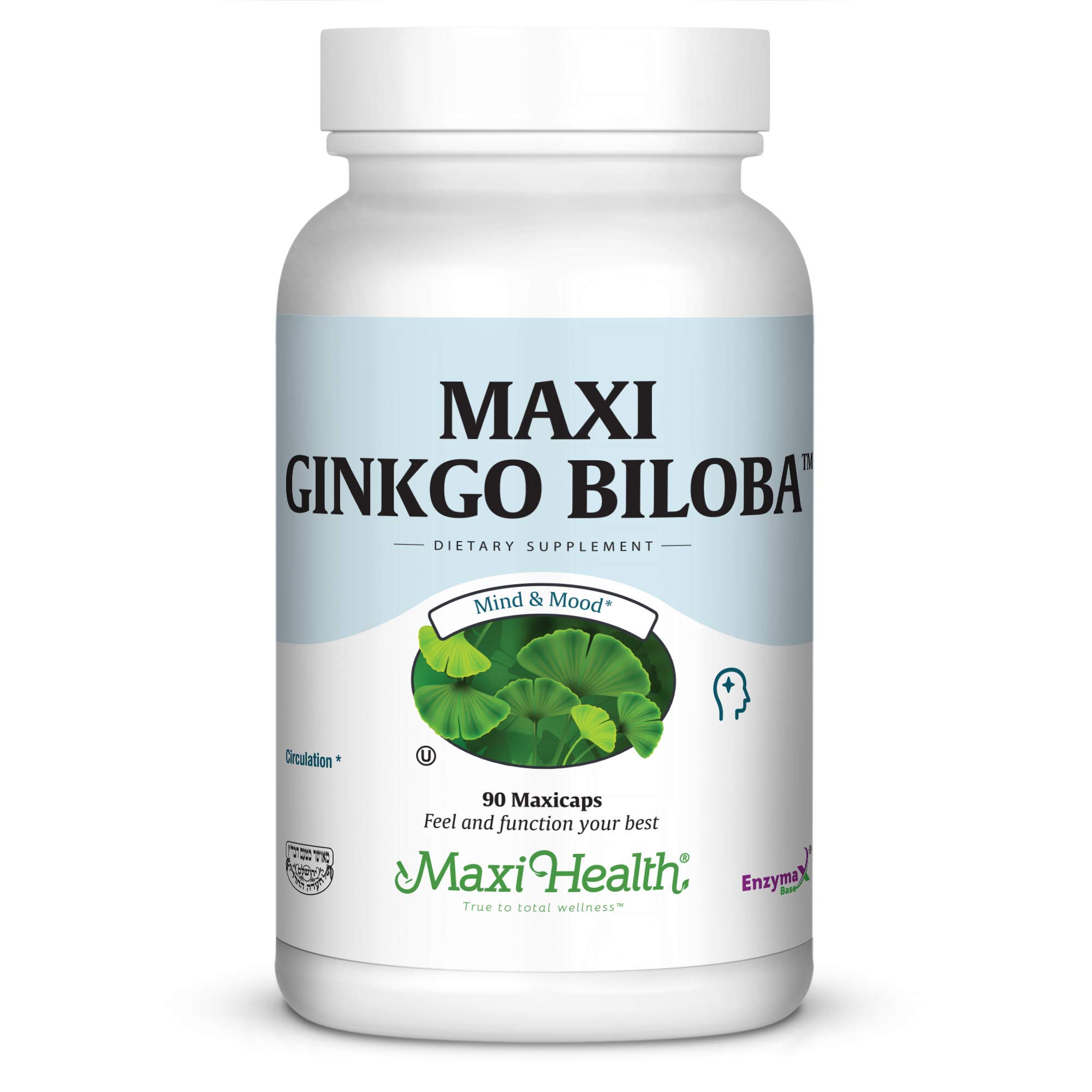Foto 2 pulgar | Suplemento Maxi Health Ginkgo Biloba 90 Cápsulas Kosher - Venta Internacional