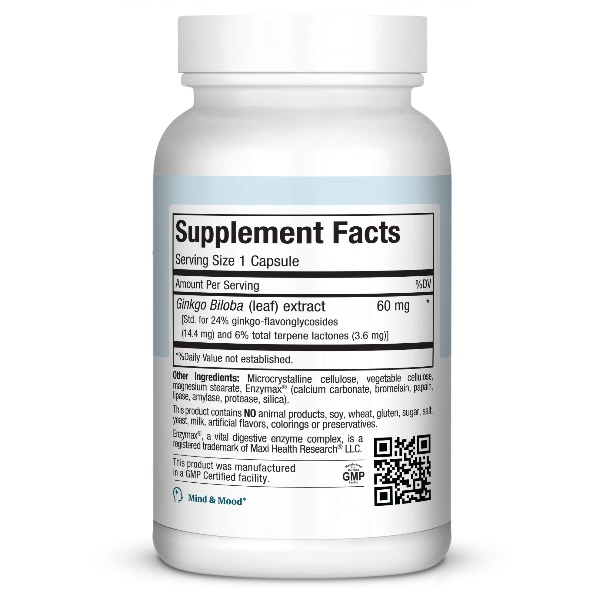 Foto 3 pulgar | Suplemento Maxi Health Ginkgo Biloba 90 Cápsulas Kosher - Venta Internacional