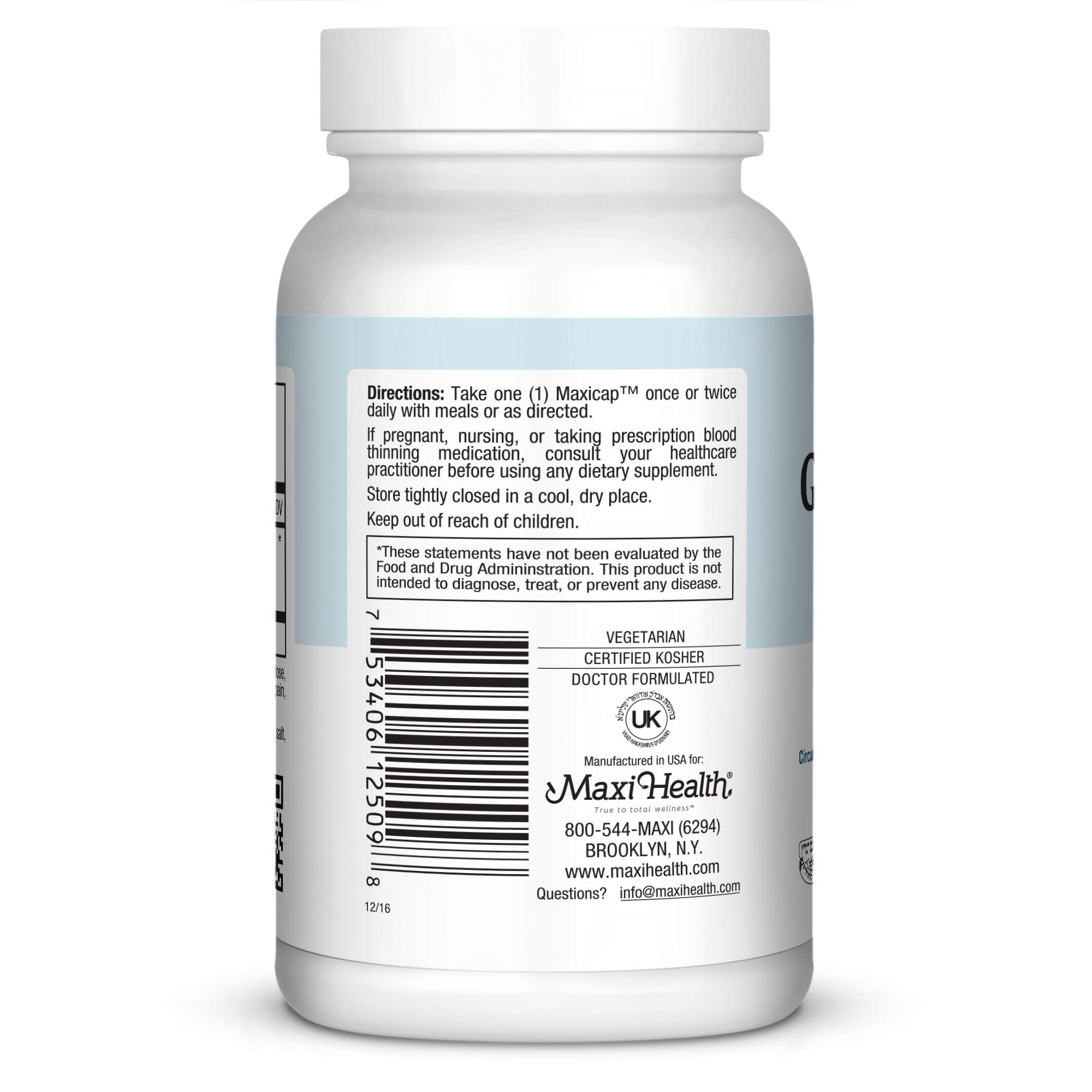 Foto 4 pulgar | Suplemento Maxi Health Ginkgo Biloba 90 Cápsulas Kosher - Venta Internacional
