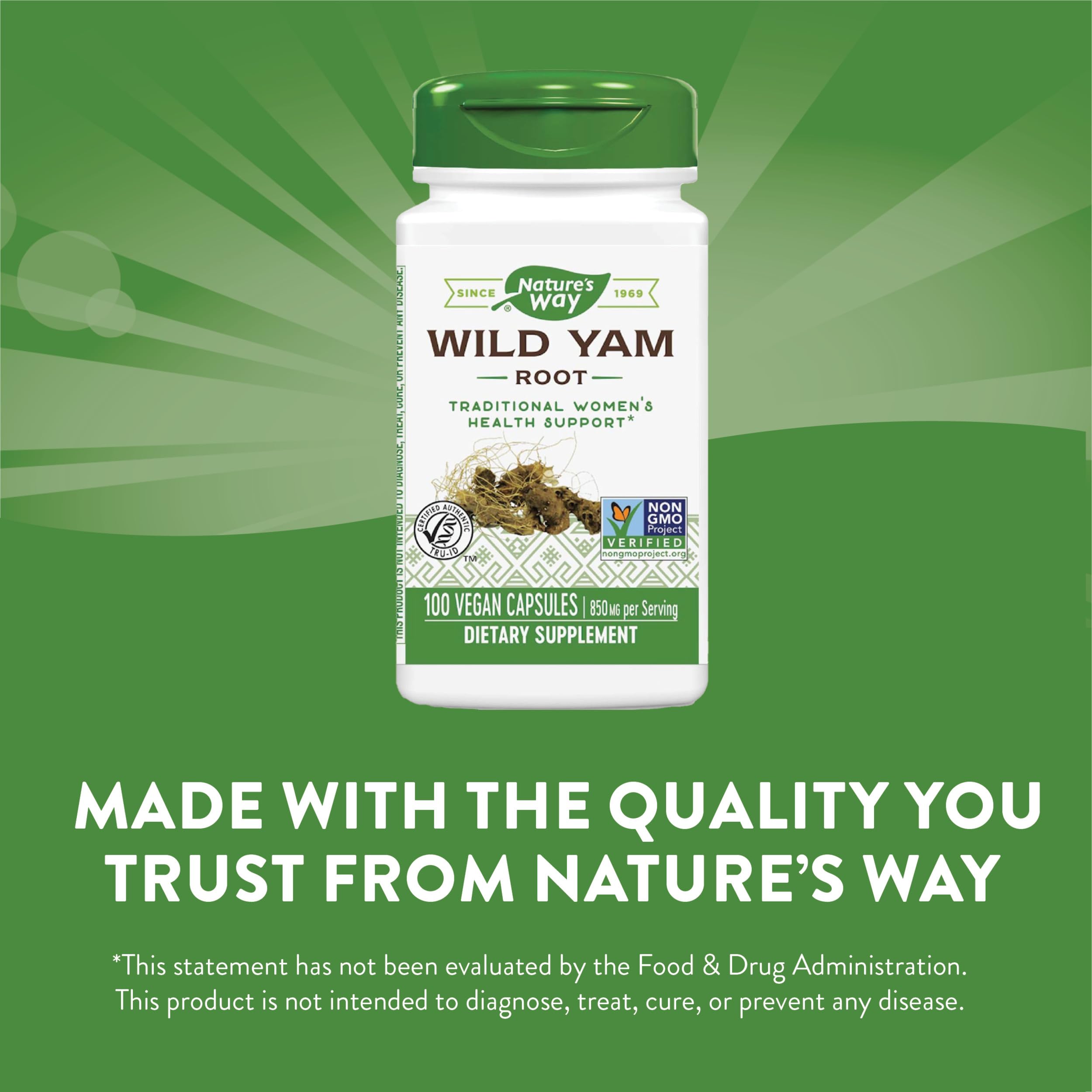 Foto 4 pulgar | Suplemento Nature's Way De Raíz De Ñame Silvestre 850 Mg 100 Cápsulas Veganas - Venta Internacional