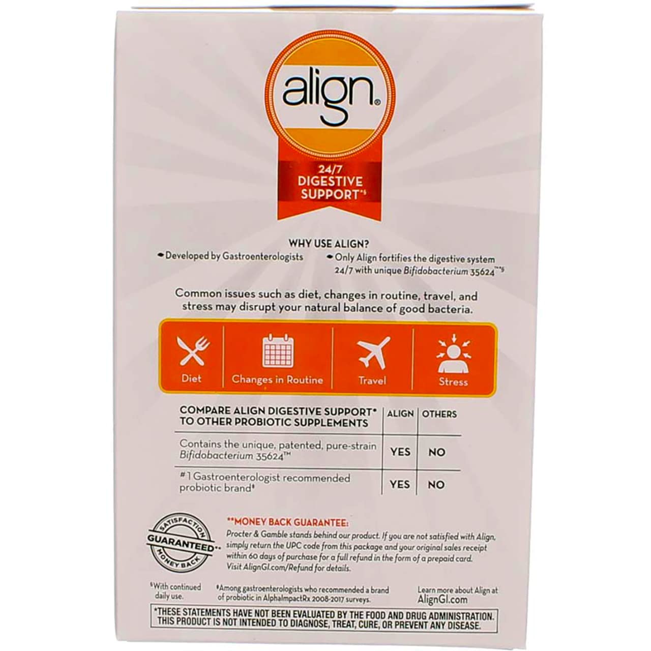 Foto 5 pulgar | Suplemento Probiótico Align Probiotics 28 Cápsulas - Venta Internacional