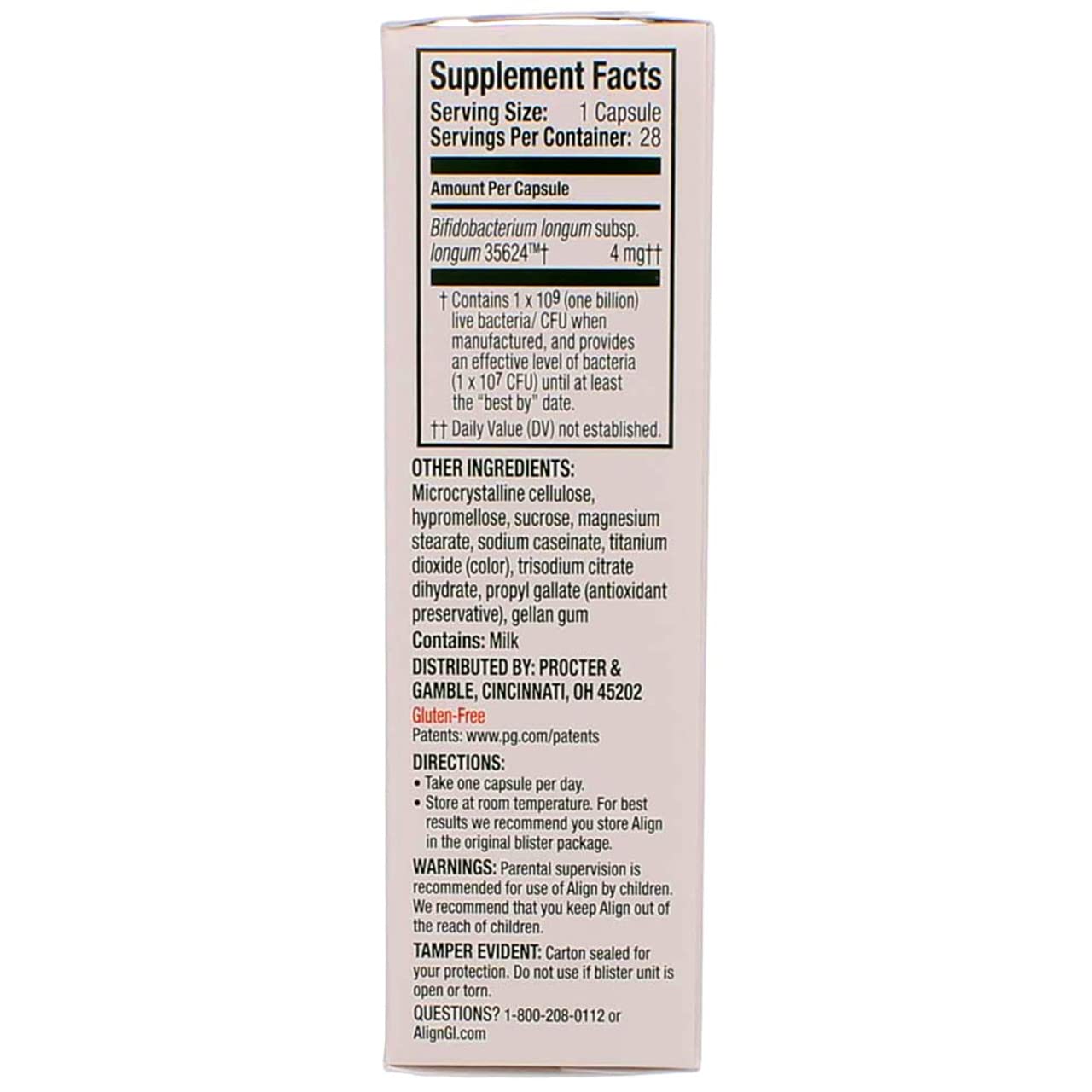 Foto 6 pulgar | Suplemento Probiótico Align Probiotics 28 Cápsulas - Venta Internacional