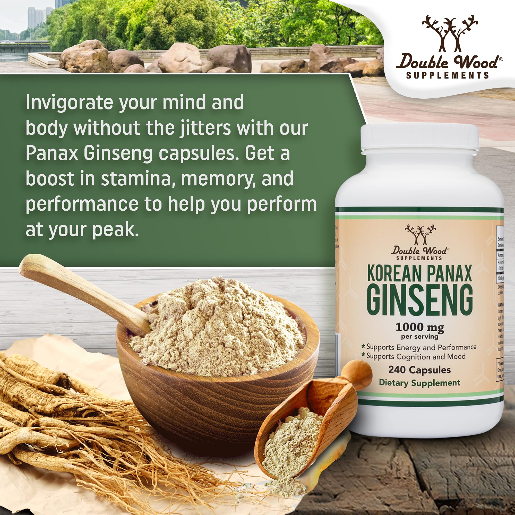 Foto 5 pulgar | Suplementos Double Wood Ginseng en Cápsulas 240x1000 Mg - Venta Internacional