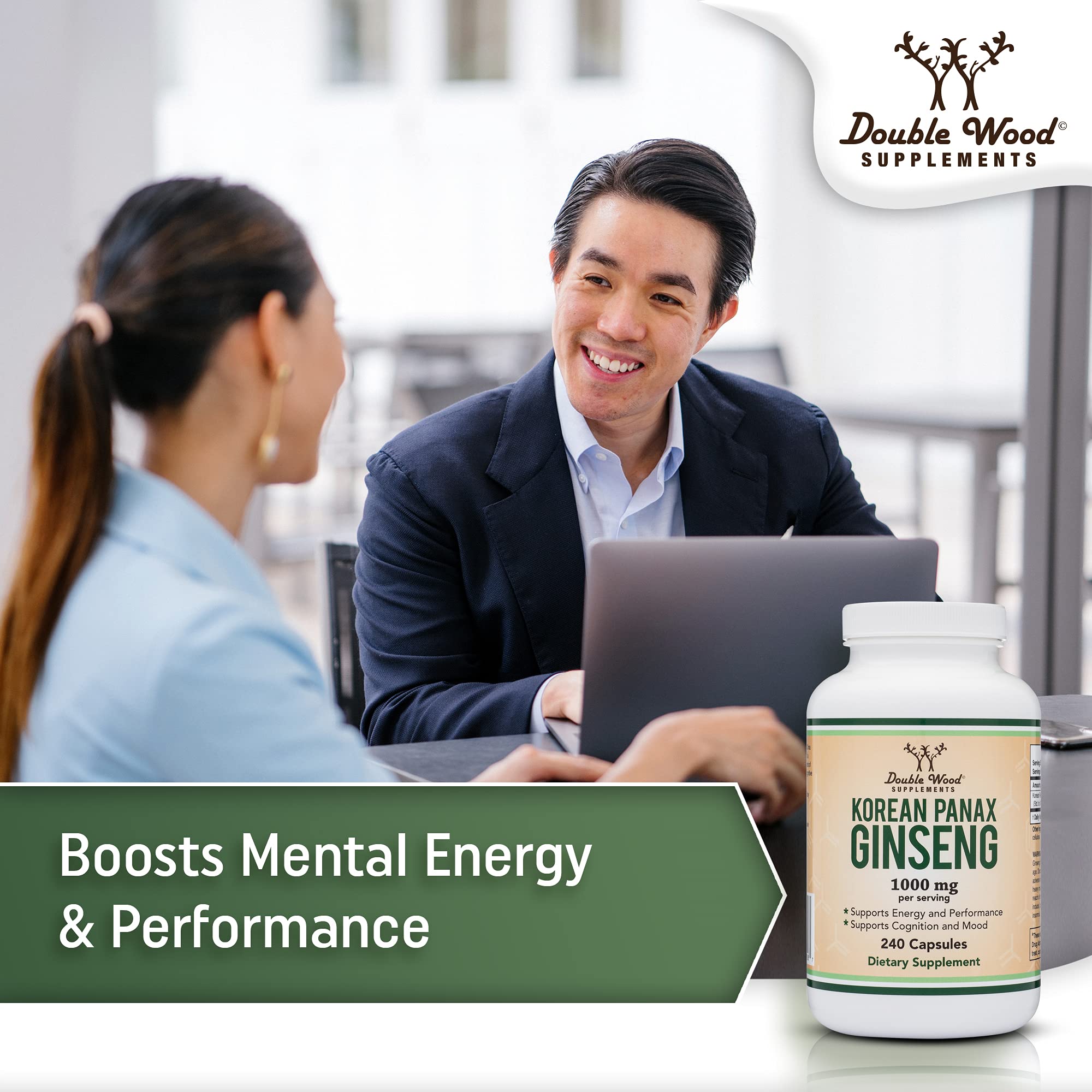 Foto 6 pulgar | Suplementos Double Wood Ginseng en Cápsulas 240x1000 Mg - Venta Internacional
