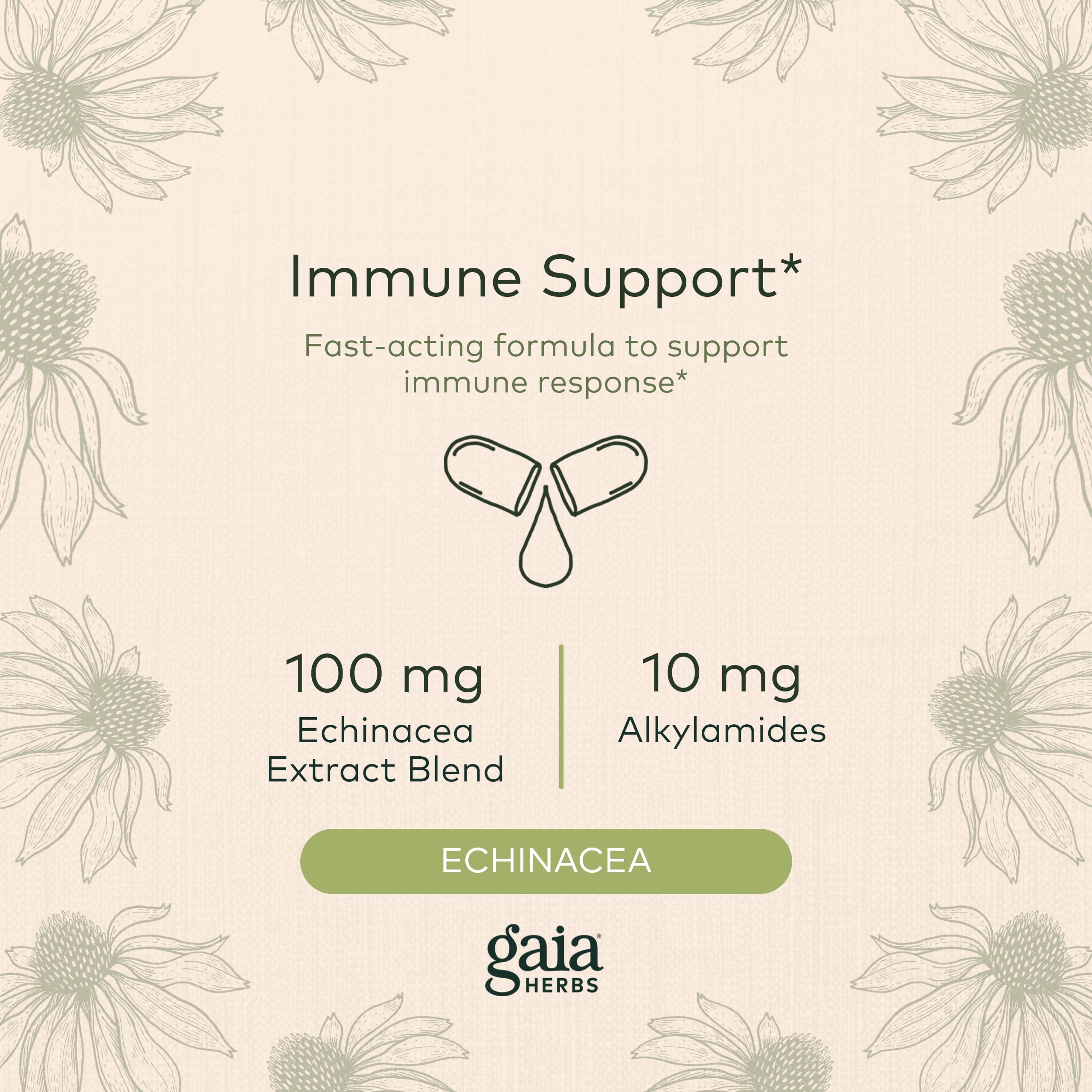 Foto 4 pulgar | Suplemento Gaia Herbs Quick Defense Immune Support 20 Cápsulas - Venta Internacional