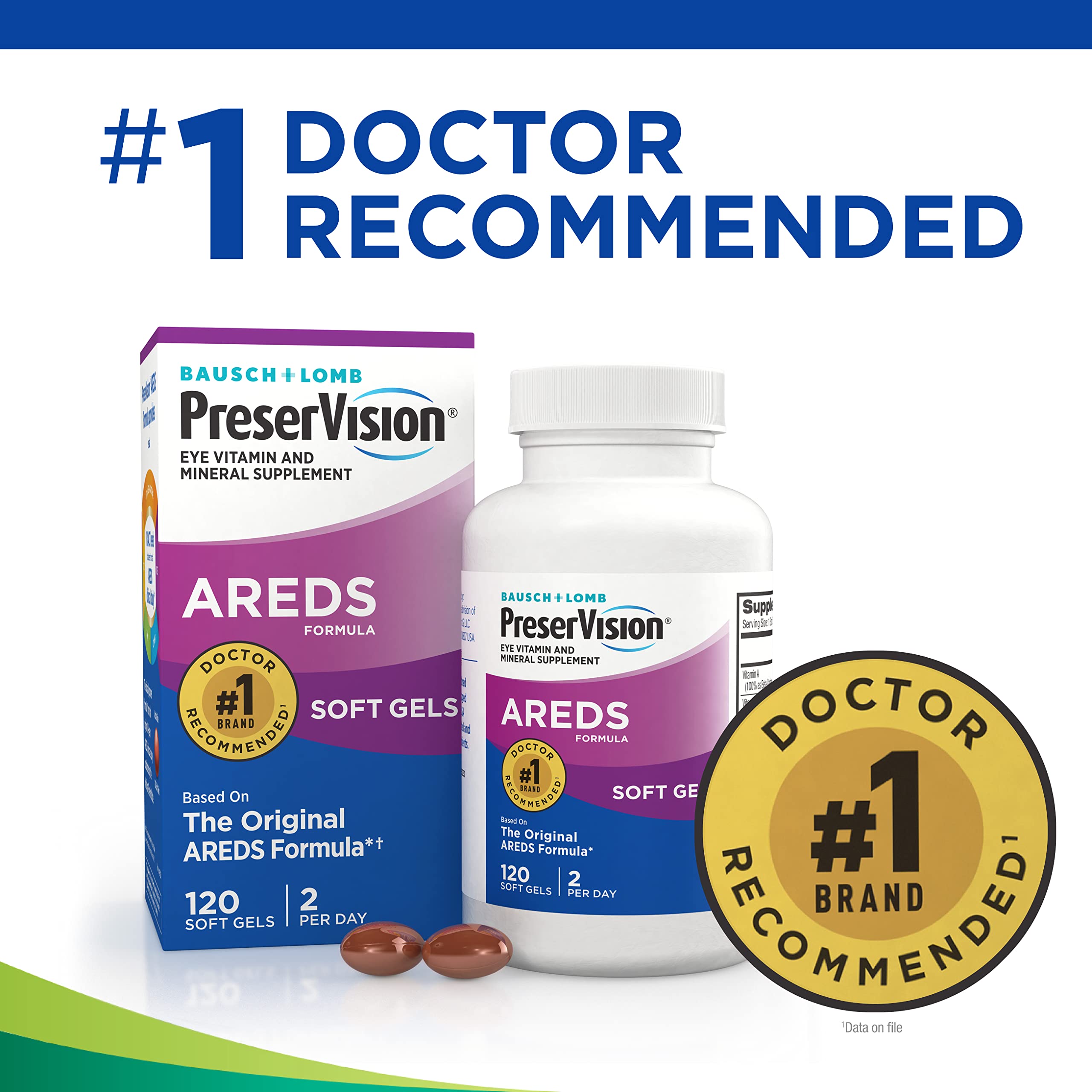 Foto 4 pulgar | Suplemento Bausch + Lomb Preservision Eye Vitamin 120 Unidades - Venta Internacional
